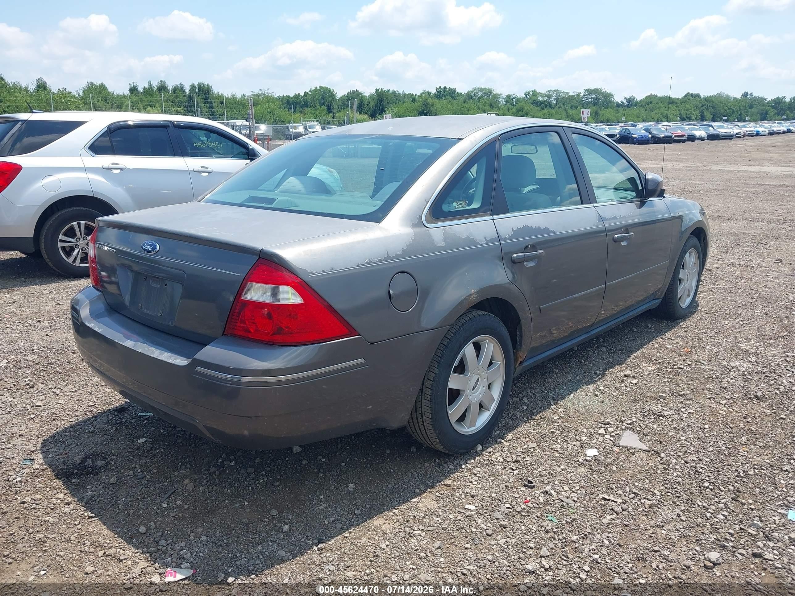 2006 Ford Five Hundred Se Серый vin: 1FAFP23186G102612
