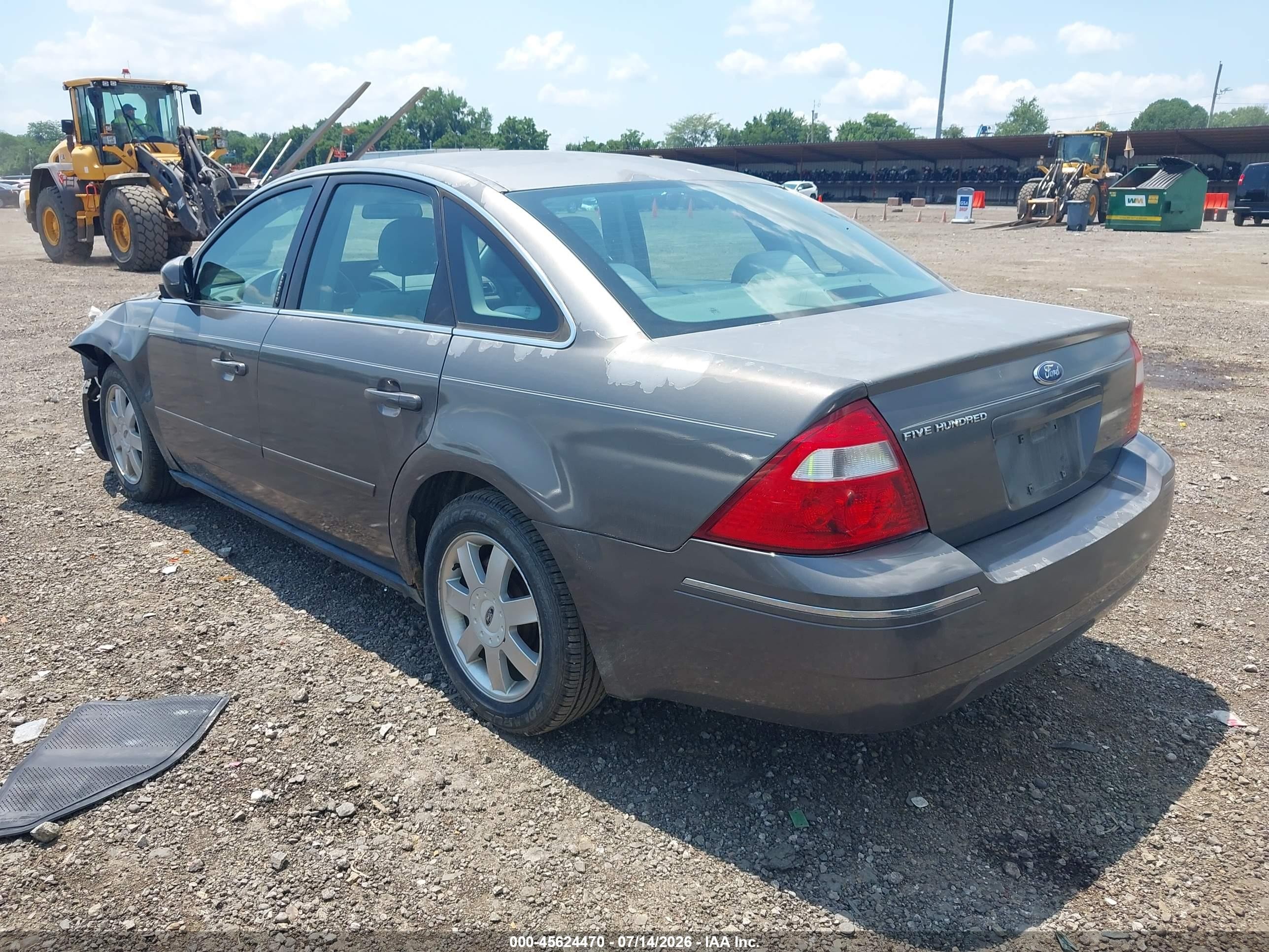 2006 Ford Five Hundred Se Серый vin: 1FAFP23186G102612