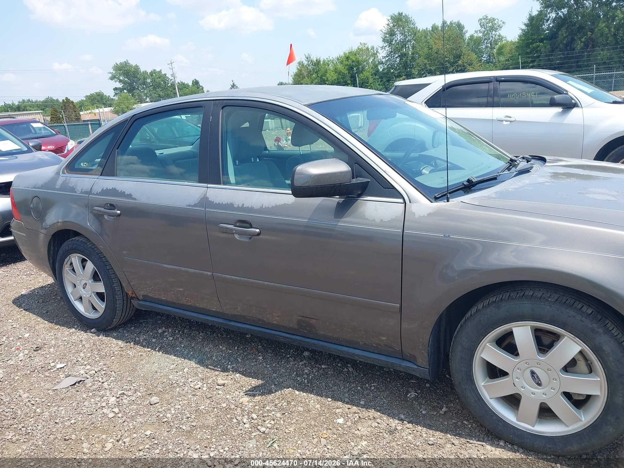 2006 Ford Five Hundred Se Серый vin: 1FAFP23186G102612