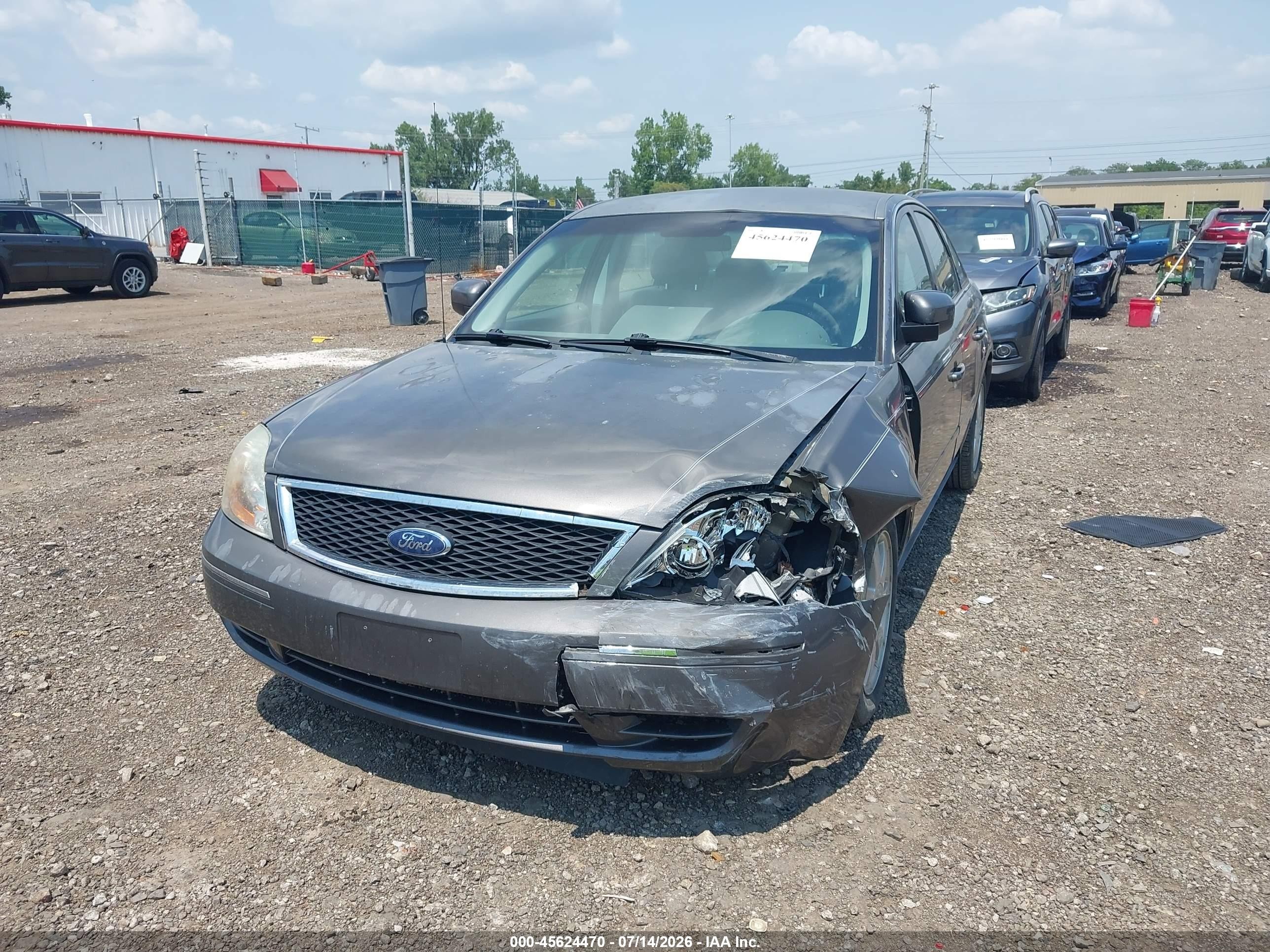 2006 Ford Five Hundred Se Серый vin: 1FAFP23186G102612