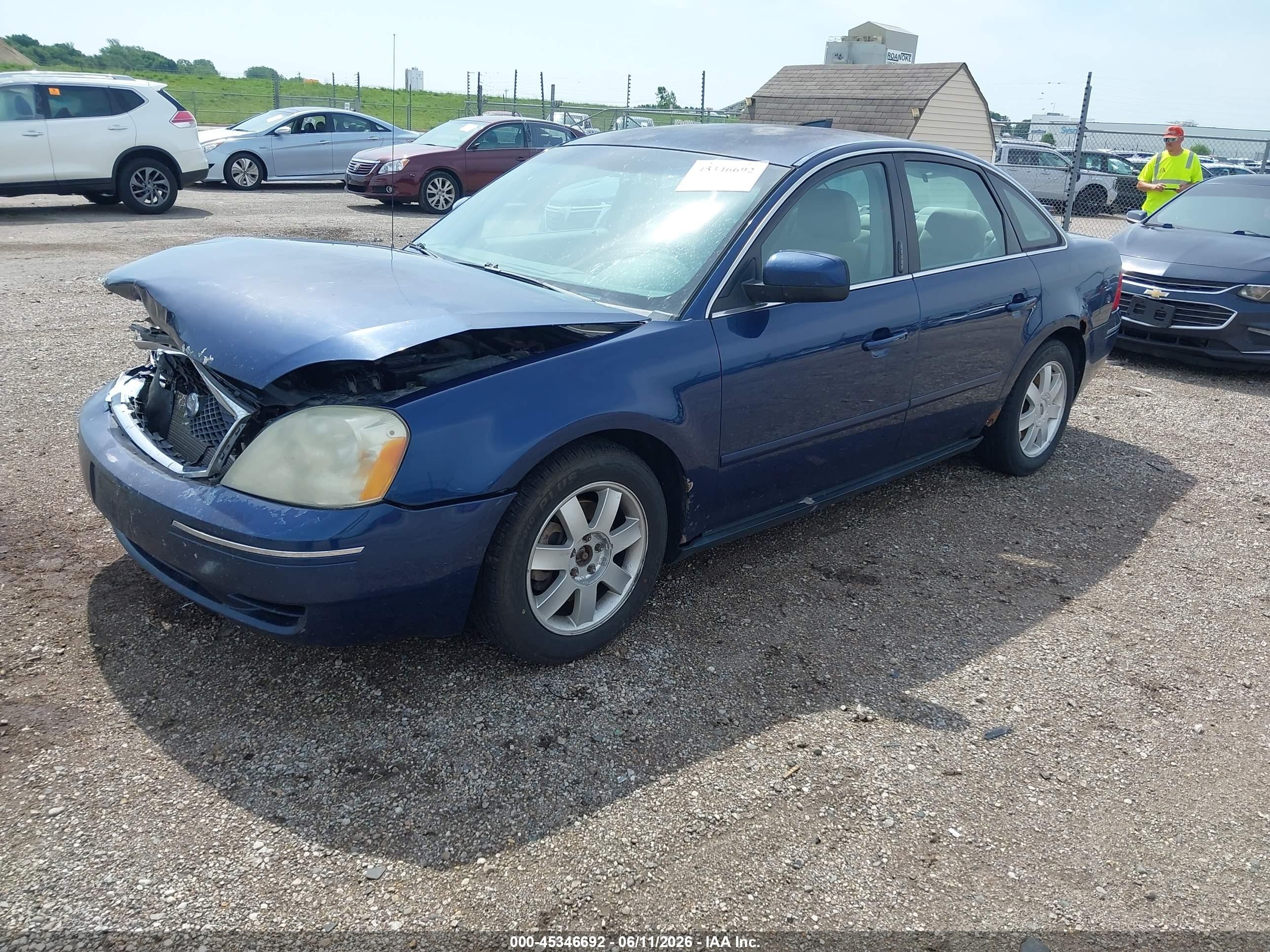 2006 Ford Five Hundred Se Blue vin: 1FAFP23196G137546