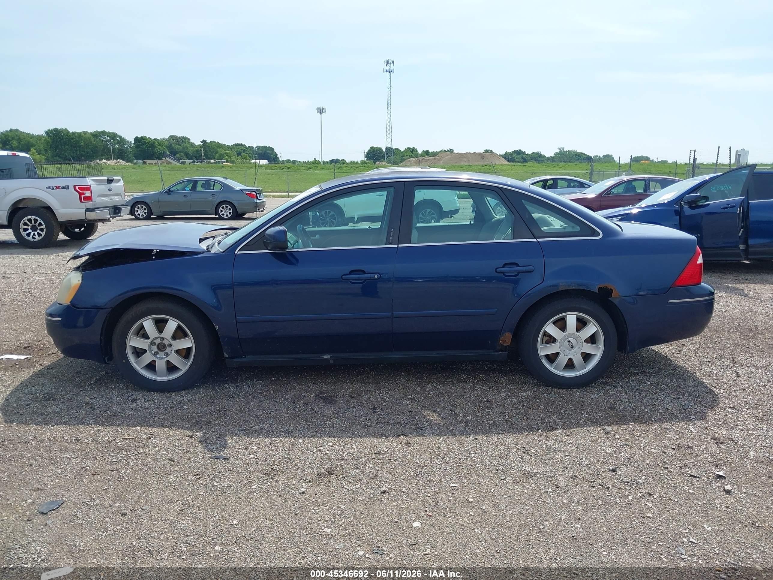 2006 Ford Five Hundred Se Blue vin: 1FAFP23196G137546