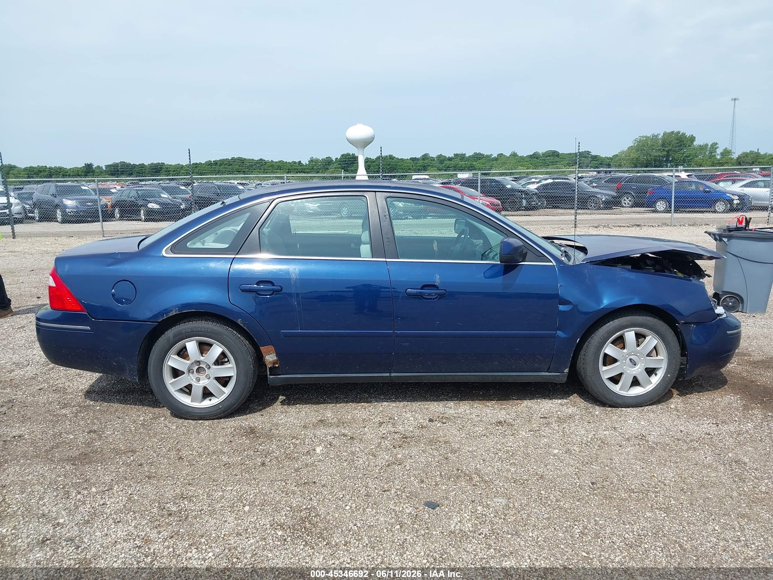 2006 Ford Five Hundred Se Blue vin: 1FAFP23196G137546