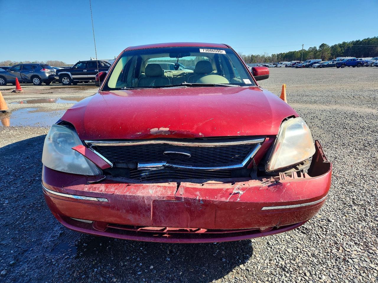 2005 Ford Five Hundred Sel Red vin: 1FAFP24105G178337