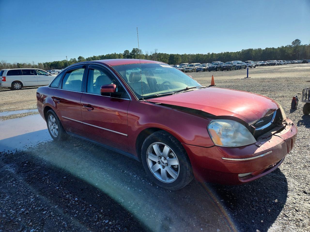 2005 Ford Five Hundred Sel Red vin: 1FAFP24105G178337
