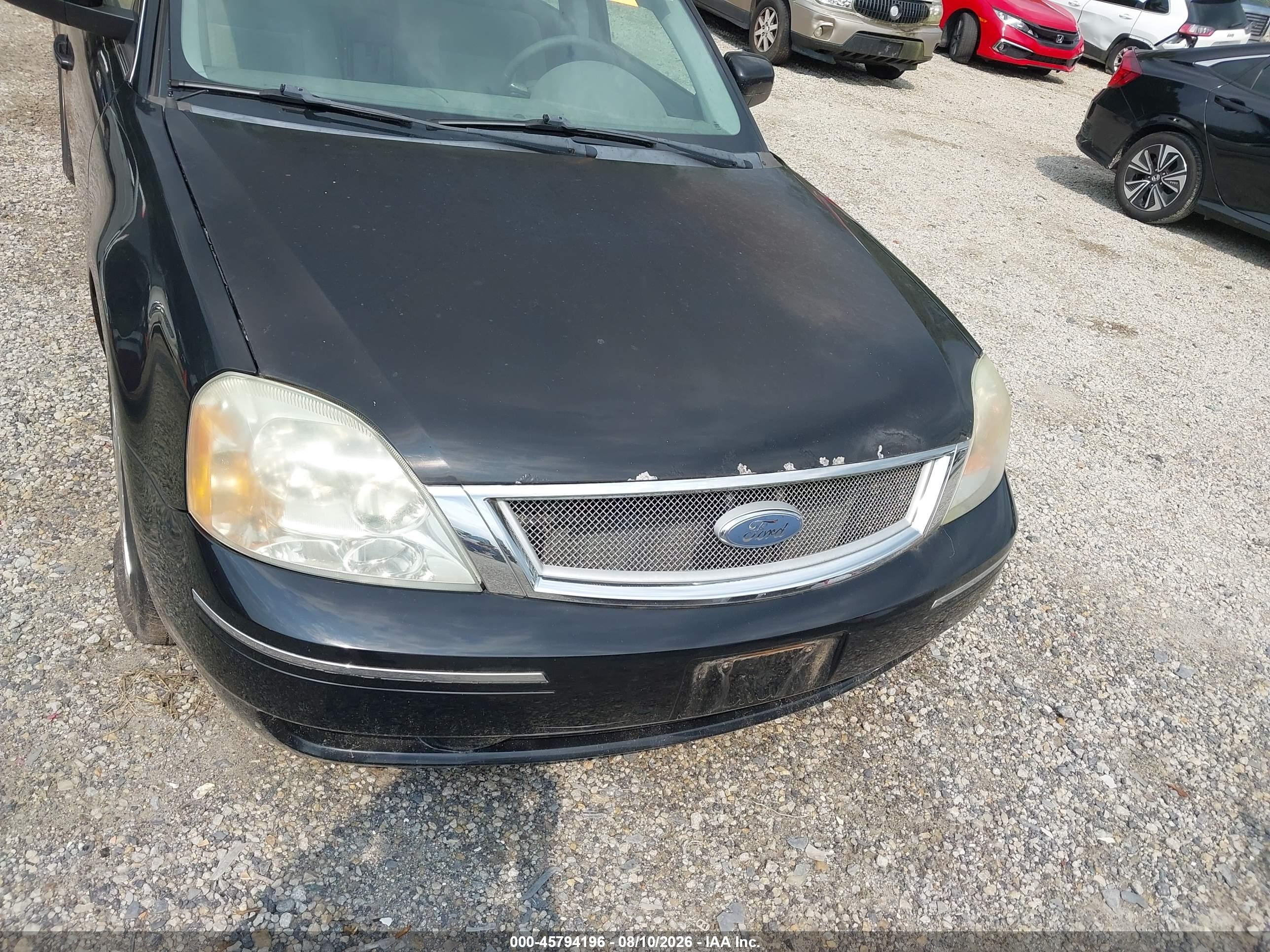 2007 Ford Five Hundred Sel Black vin: 1FAFP24107G118867