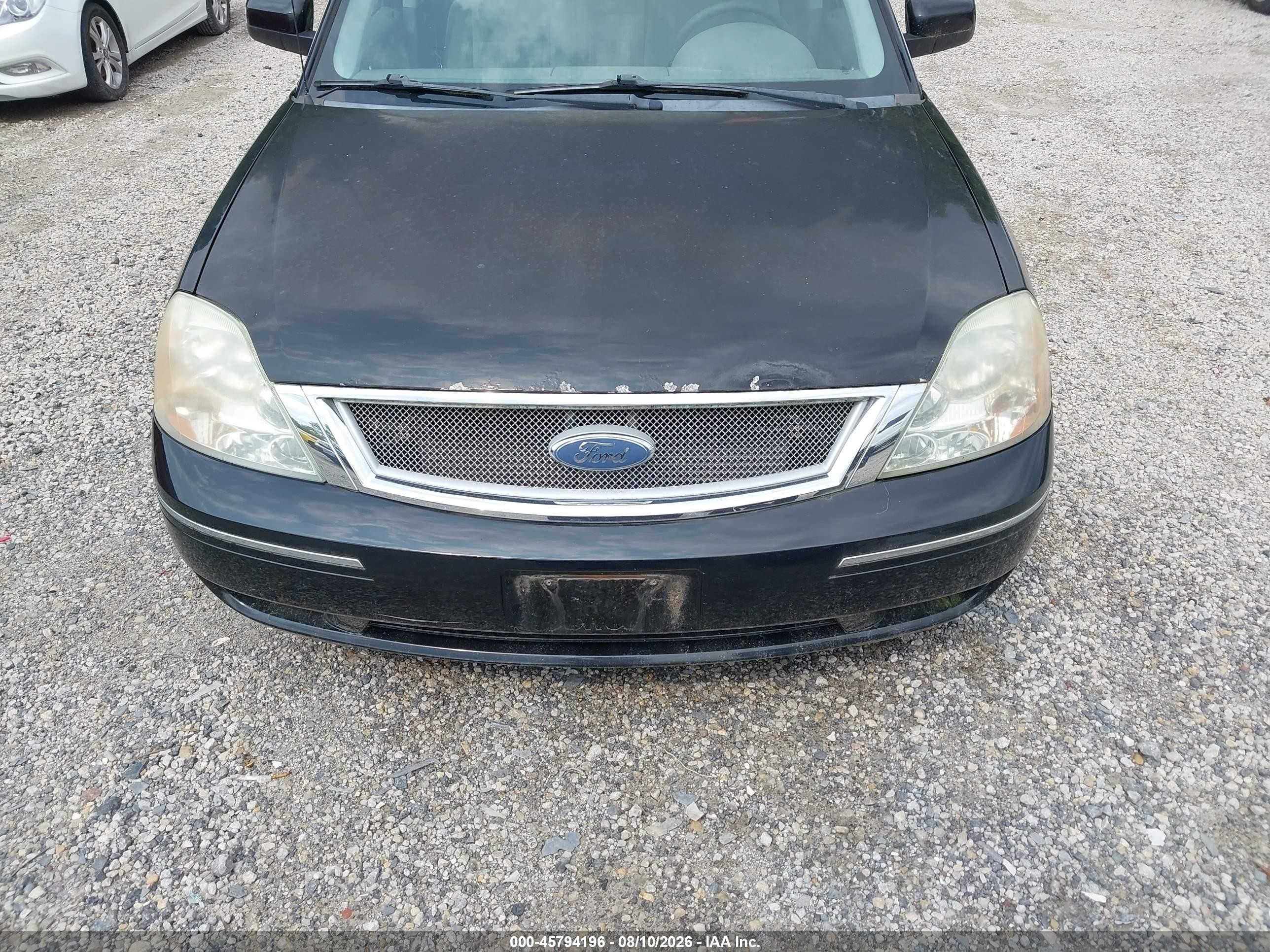 2007 Ford Five Hundred Sel Black vin: 1FAFP24107G118867