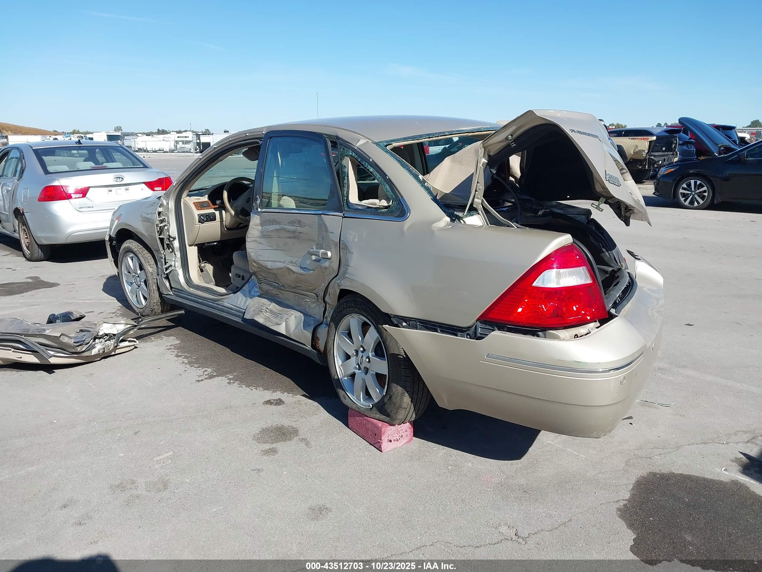 2006 Ford Five Hundred Sel Brown vin: 1FAFP24116G100635