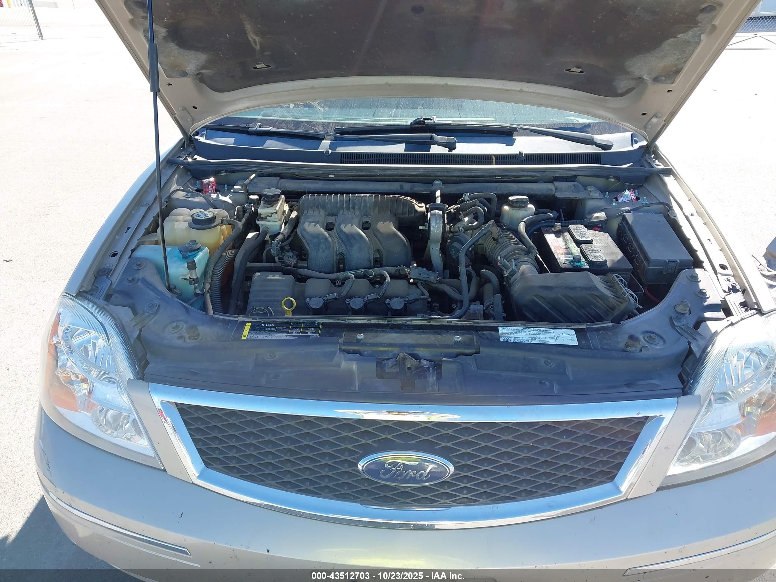 2006 Ford Five Hundred Sel Brown vin: 1FAFP24116G100635
