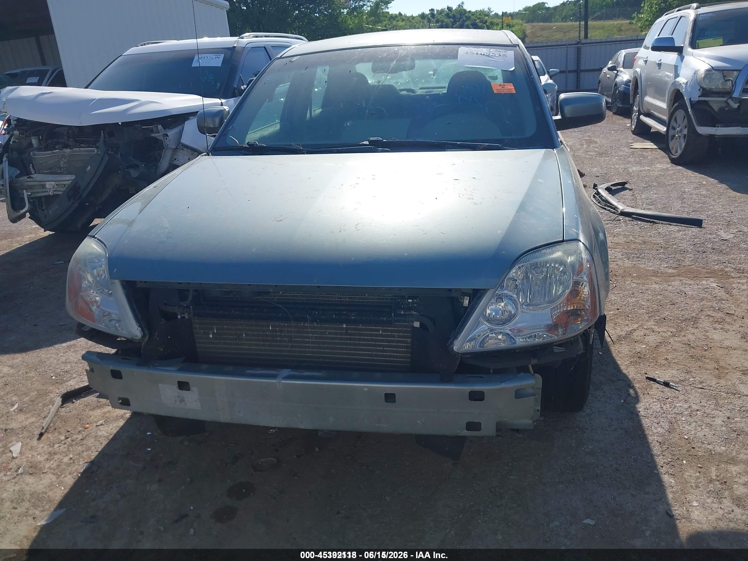 2007 Ford Five Hundred Sel Green vin: 1FAFP24127G116084