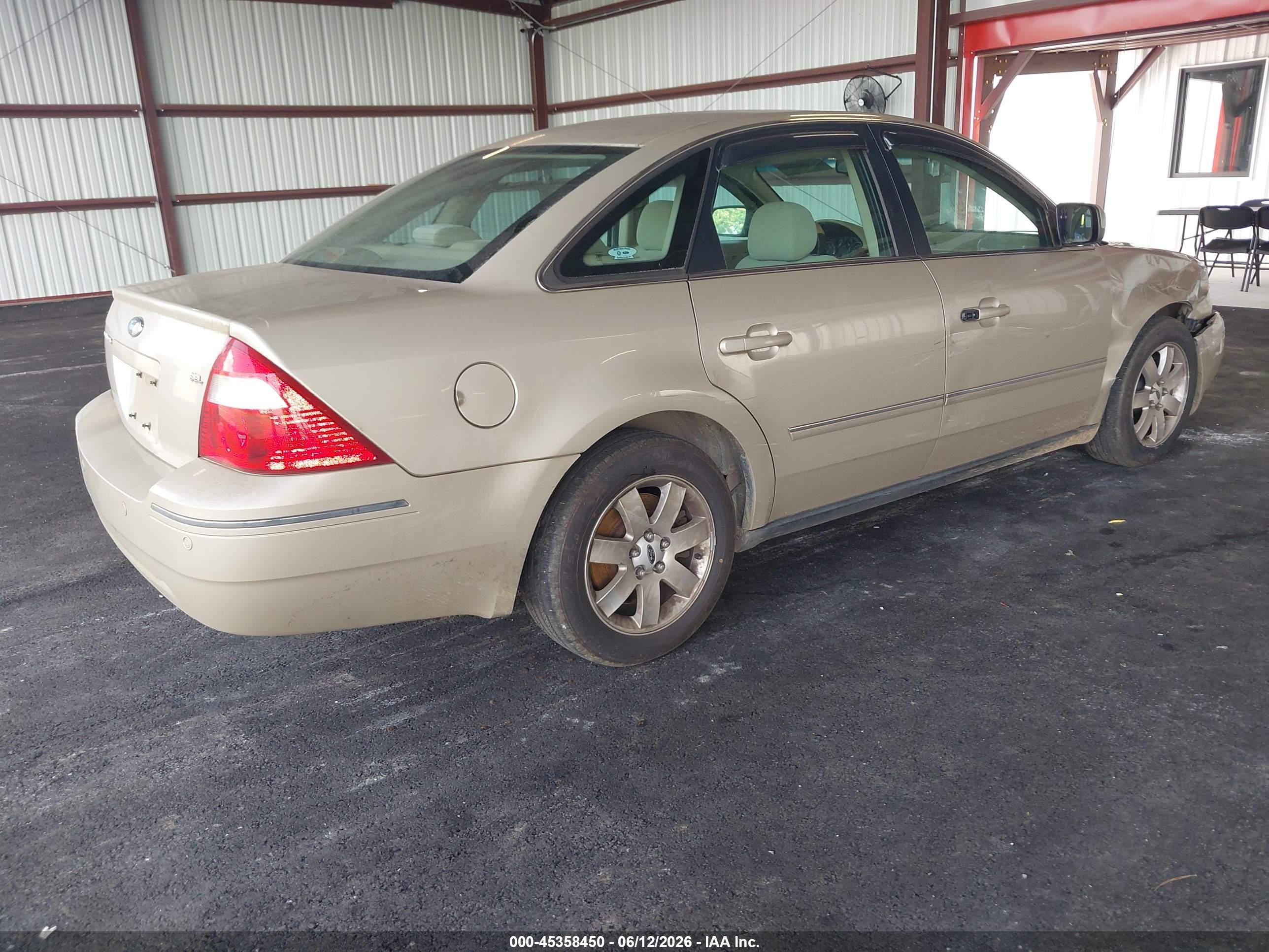 2005 Ford Five Hundred Sel Champagne vin: 1FAFP24135G132629