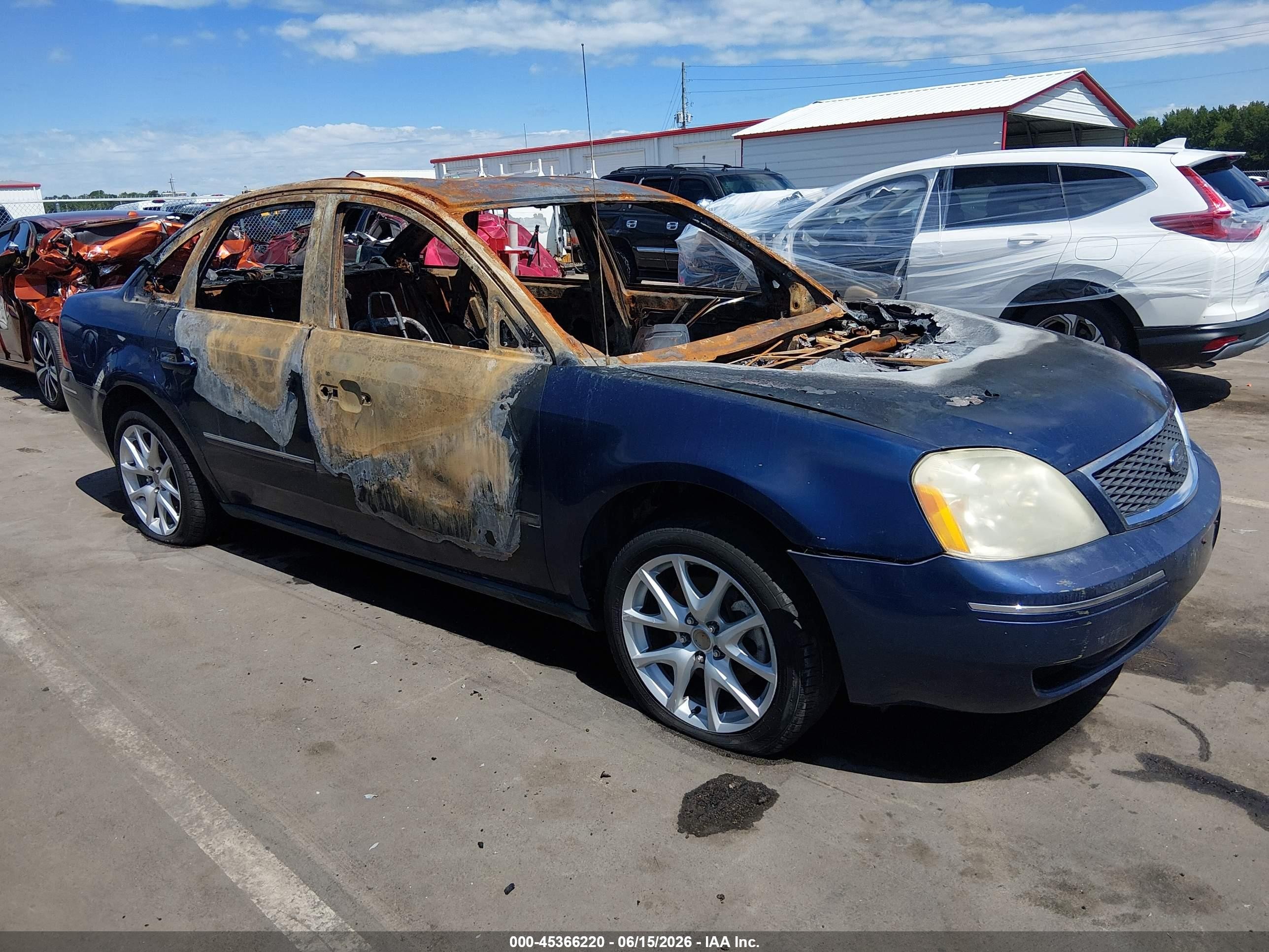 2005 Ford Five Hundred Sel Синий vin: 1FAFP24135G133070