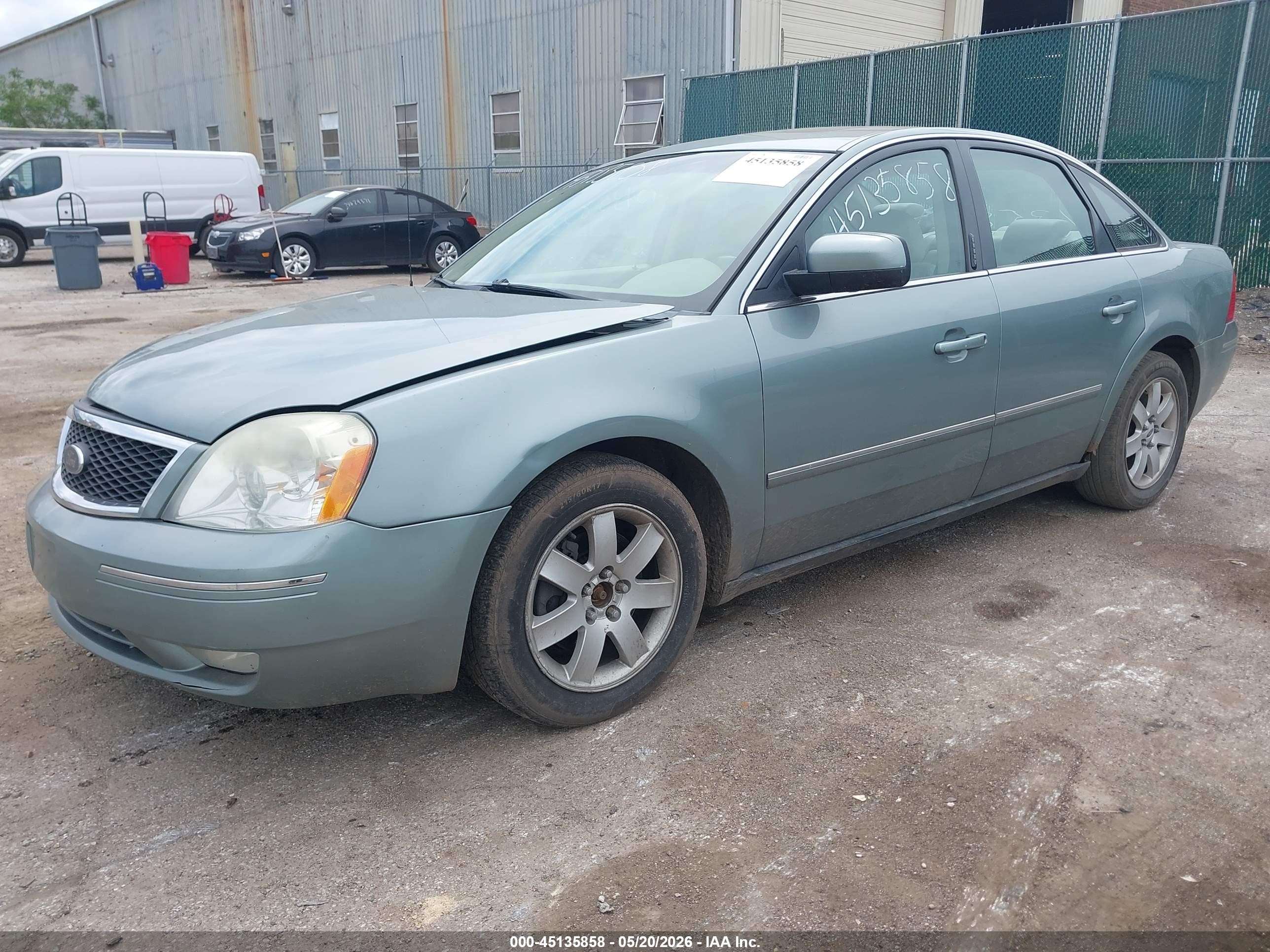 2005 Ford Five Hundred Sel Green vin: 1FAFP24135G197917