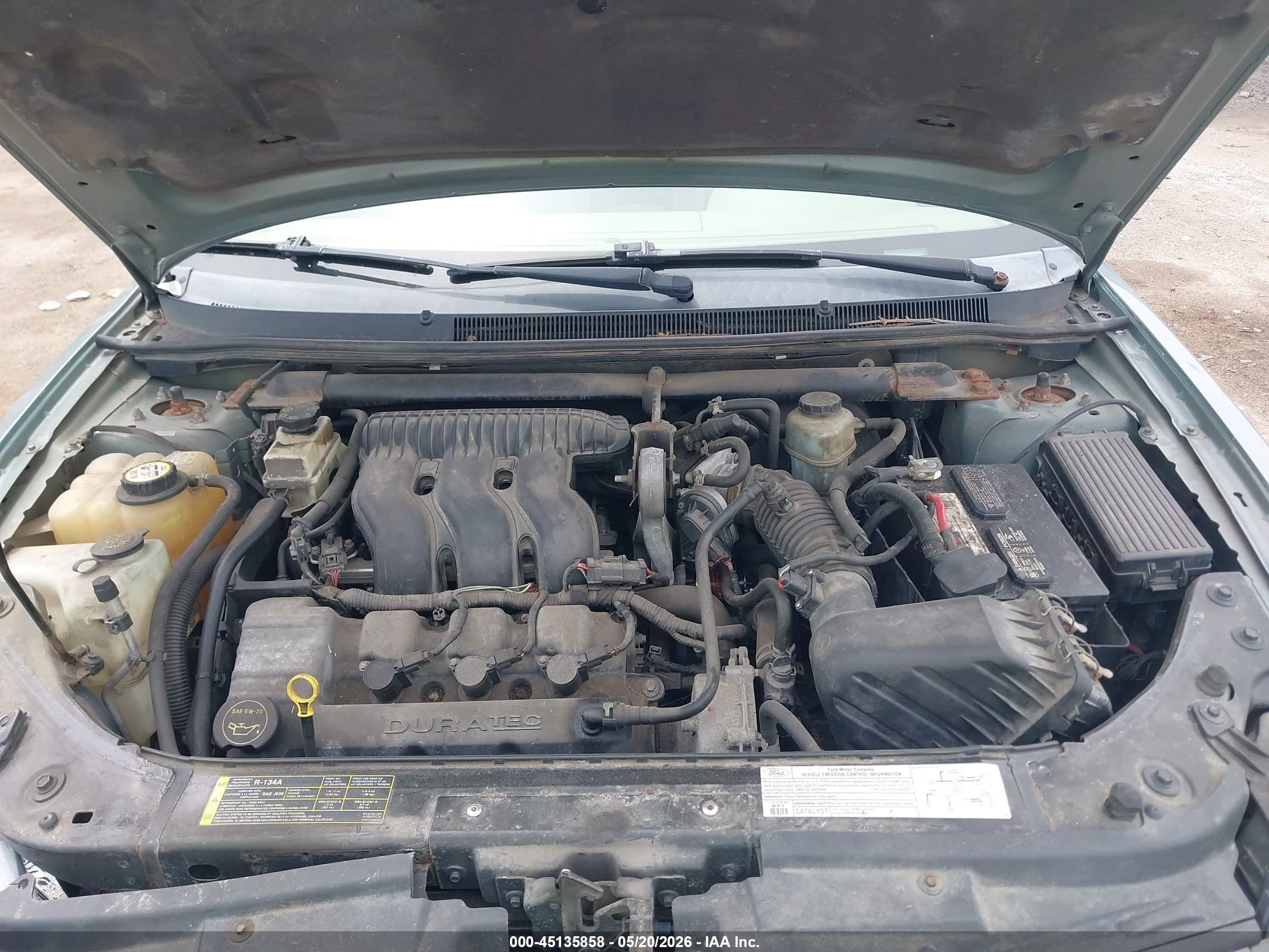 2005 Ford Five Hundred Sel Green vin: 1FAFP24135G197917