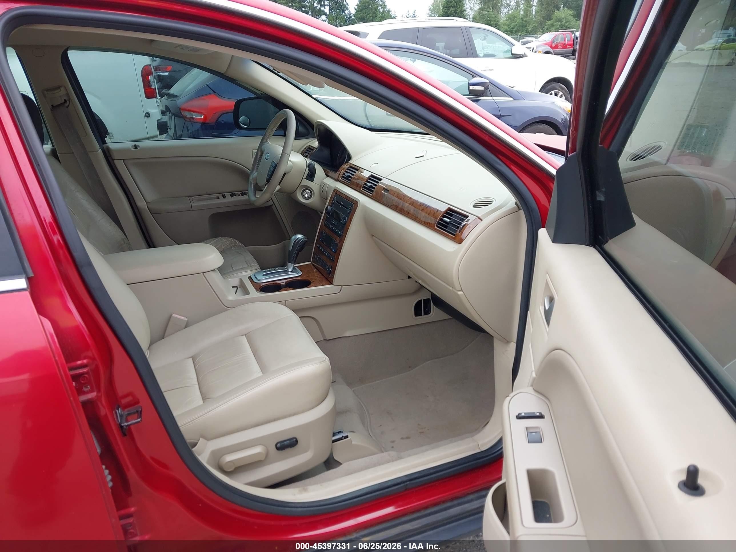 2006 Ford Five Hundred Sel Red vin: 1FAFP24136G183369