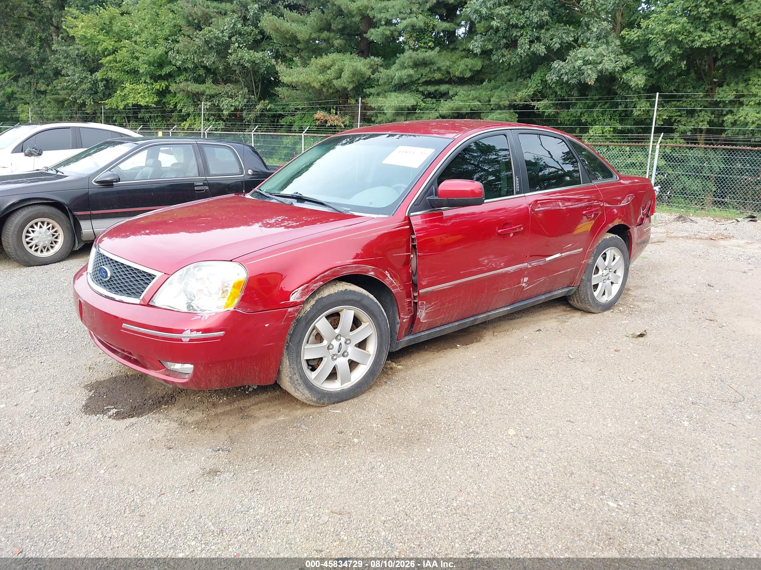 2005 Ford Five Hundred Sel Red vin: 1FAFP24145G146524
