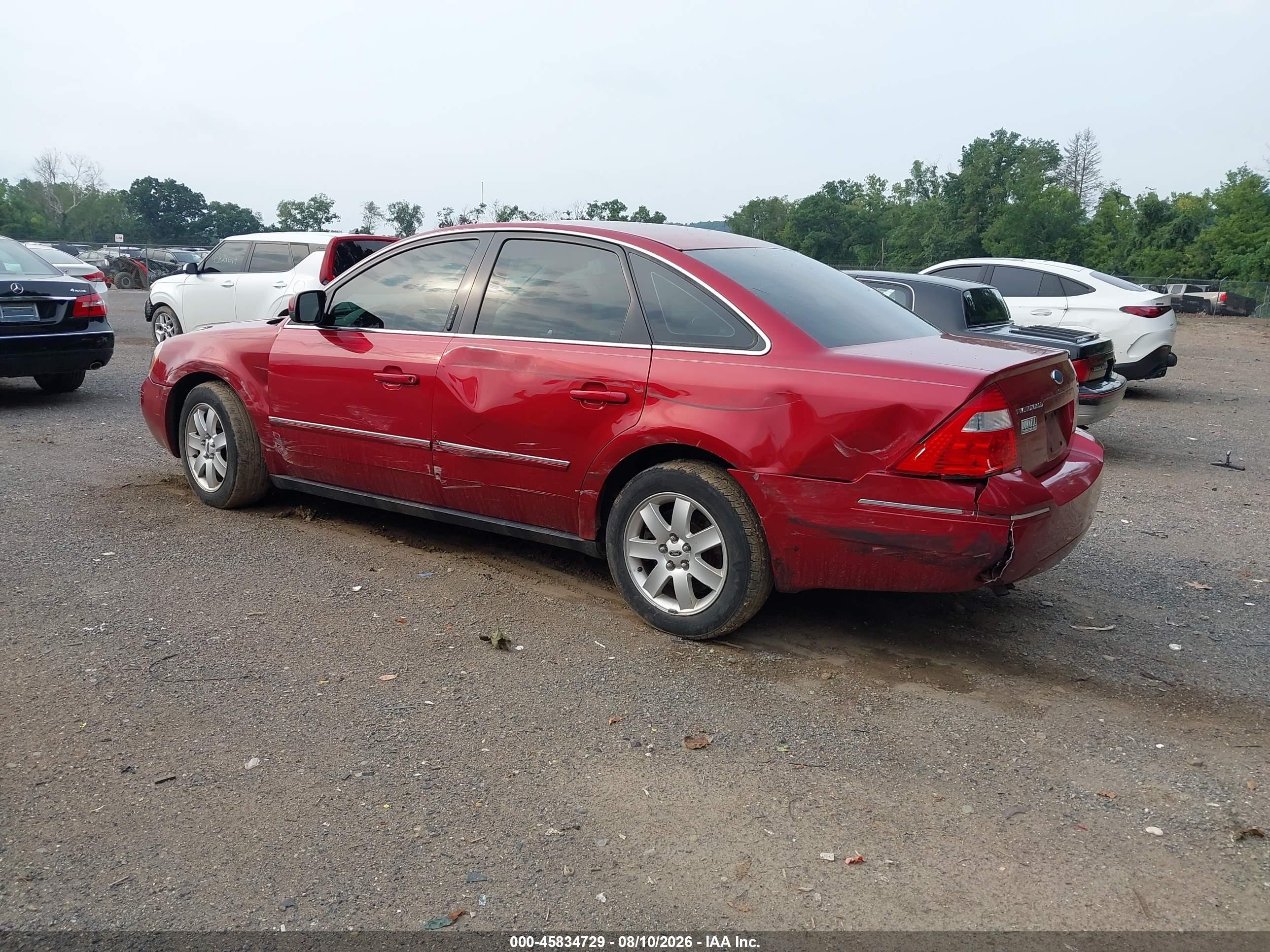2005 Ford Five Hundred Sel Red vin: 1FAFP24145G146524
