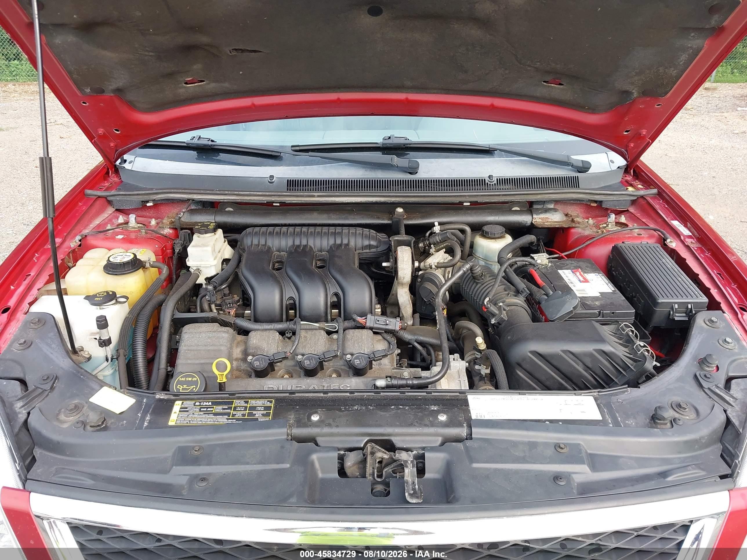 2005 Ford Five Hundred Sel Red vin: 1FAFP24145G146524