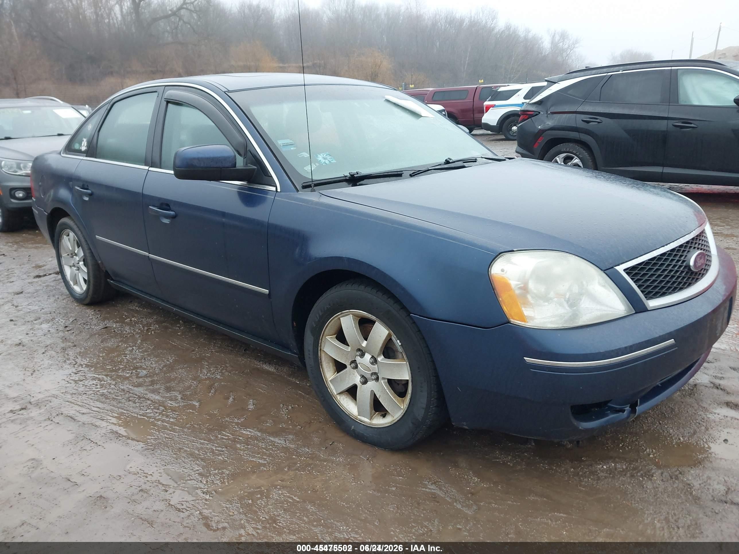 2005 Ford Five Hundred Sel Blue vin: 1FAFP24155G110700
