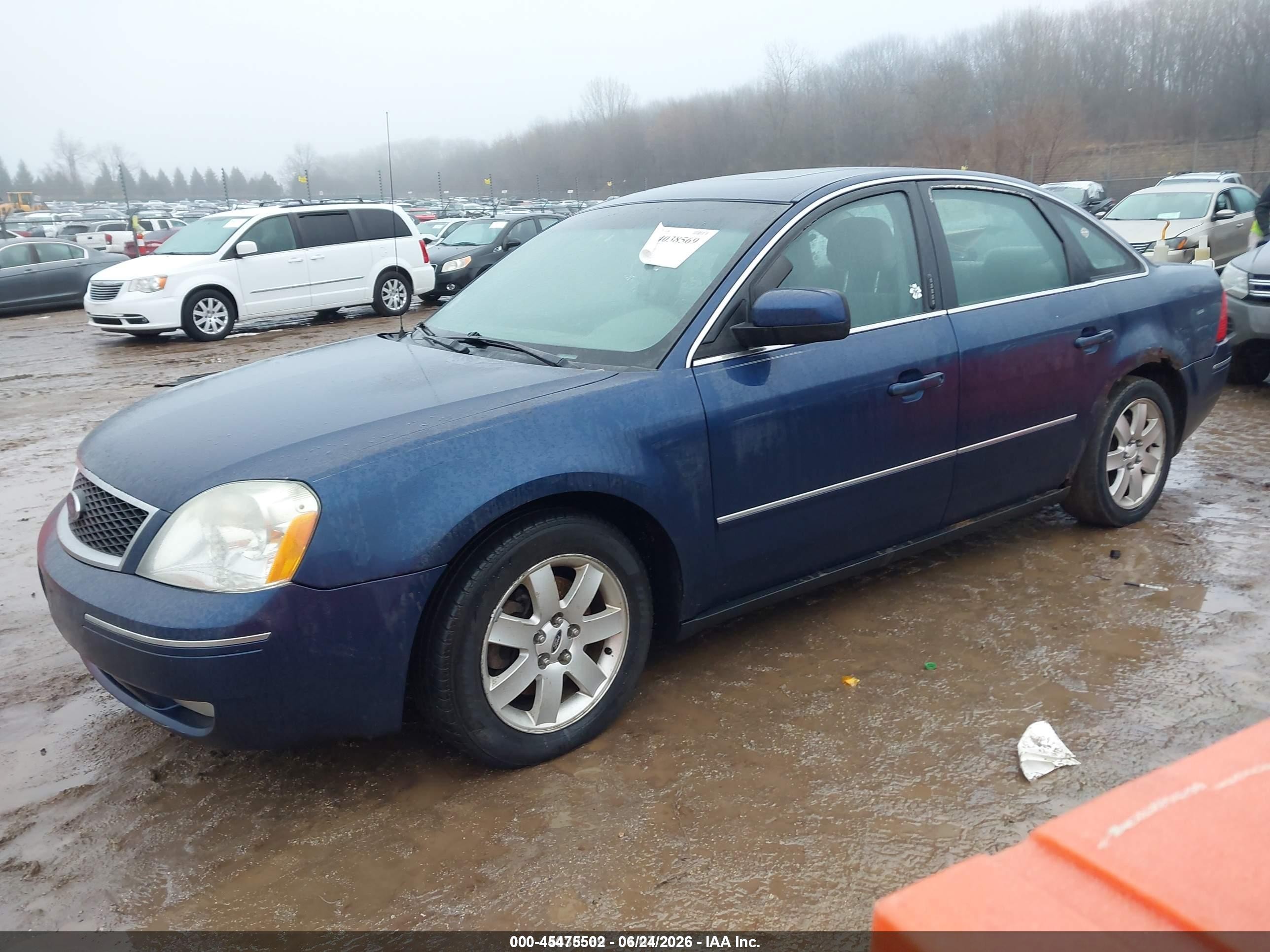 2005 Ford Five Hundred Sel Blue vin: 1FAFP24155G110700