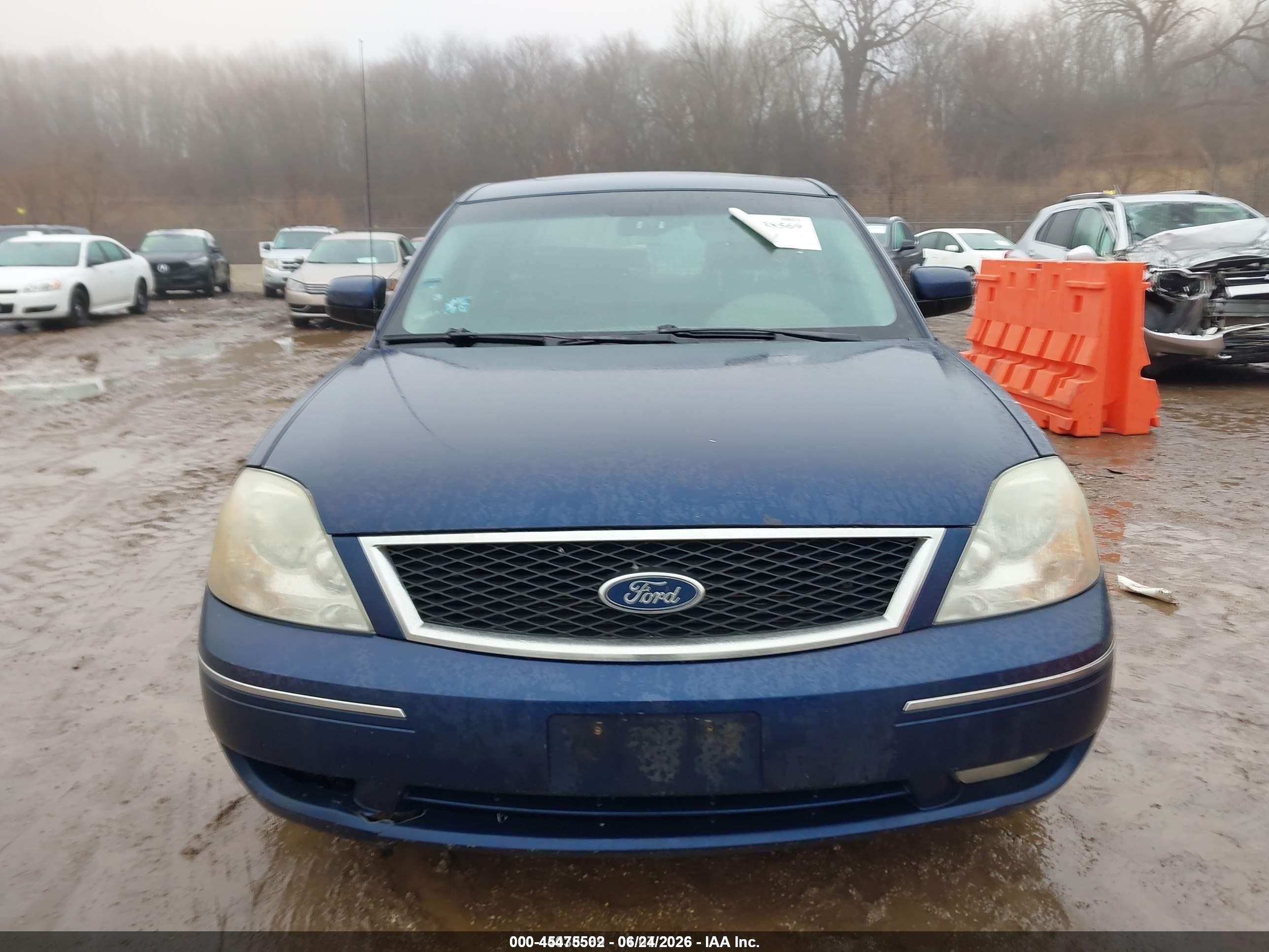 2005 Ford Five Hundred Sel Blue vin: 1FAFP24155G110700