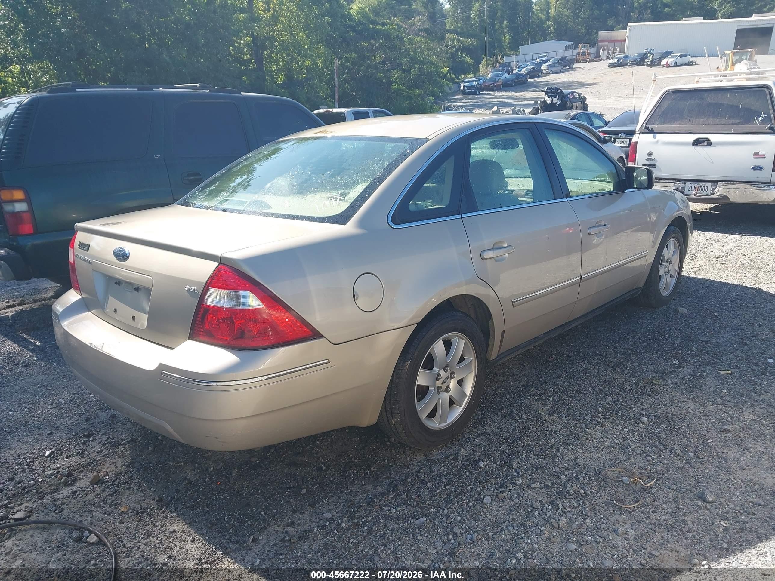 2006 Ford Five Hundred Sel Gold vin: 1FAFP24156G153967