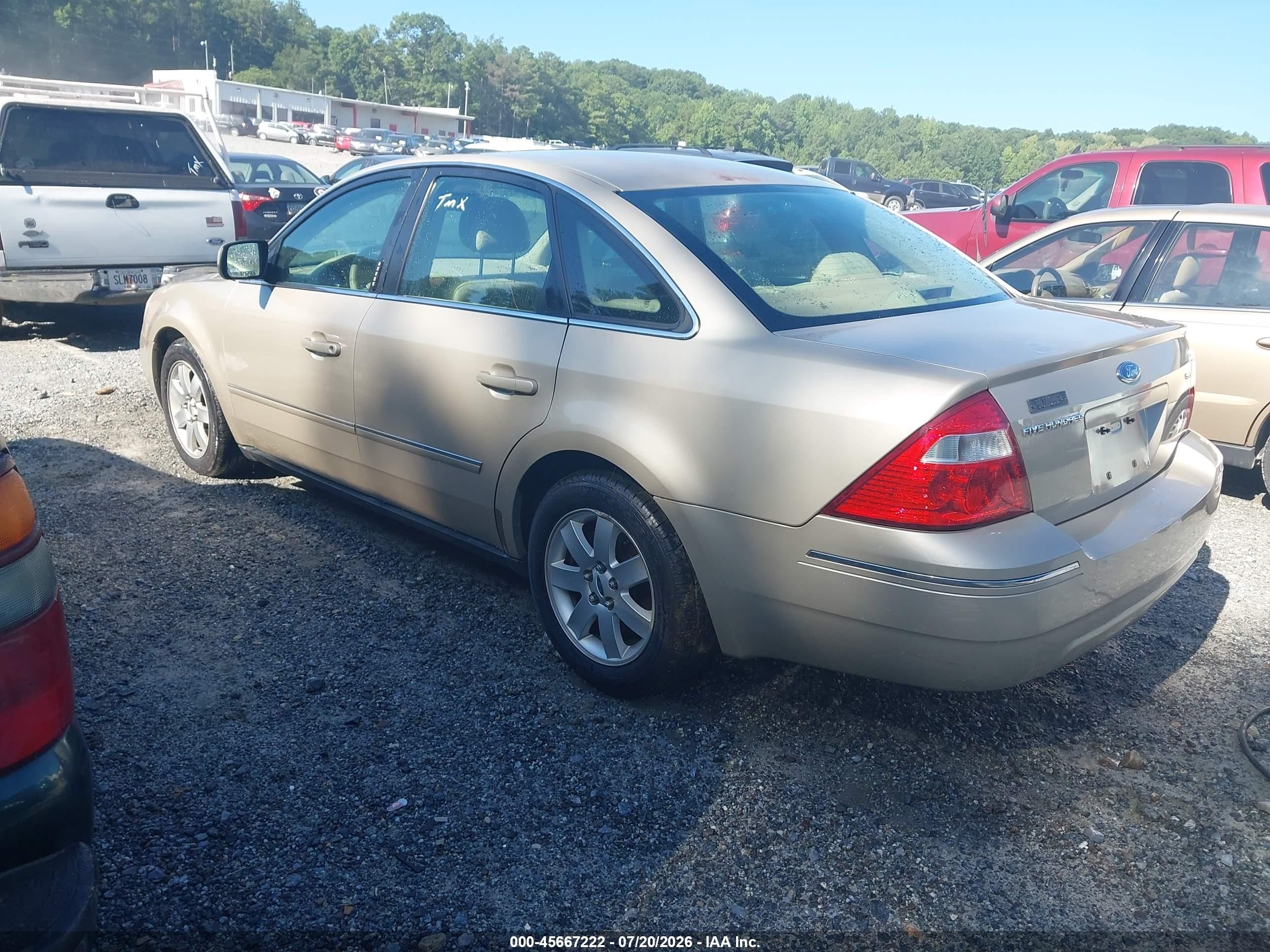 2006 Ford Five Hundred Sel Gold vin: 1FAFP24156G153967