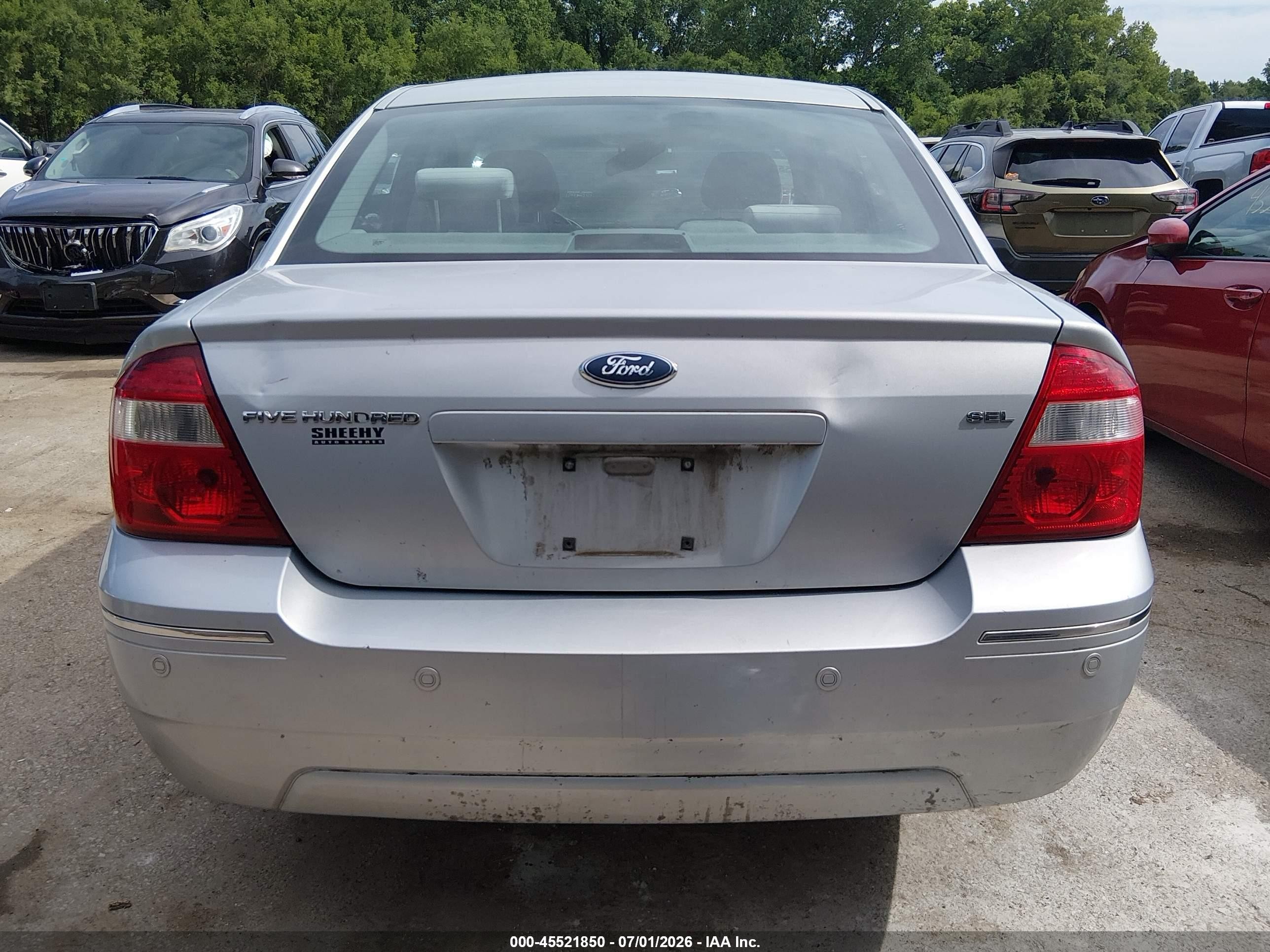 2005 Ford Five Hundred Sel Silver vin: 1FAFP24165G140580