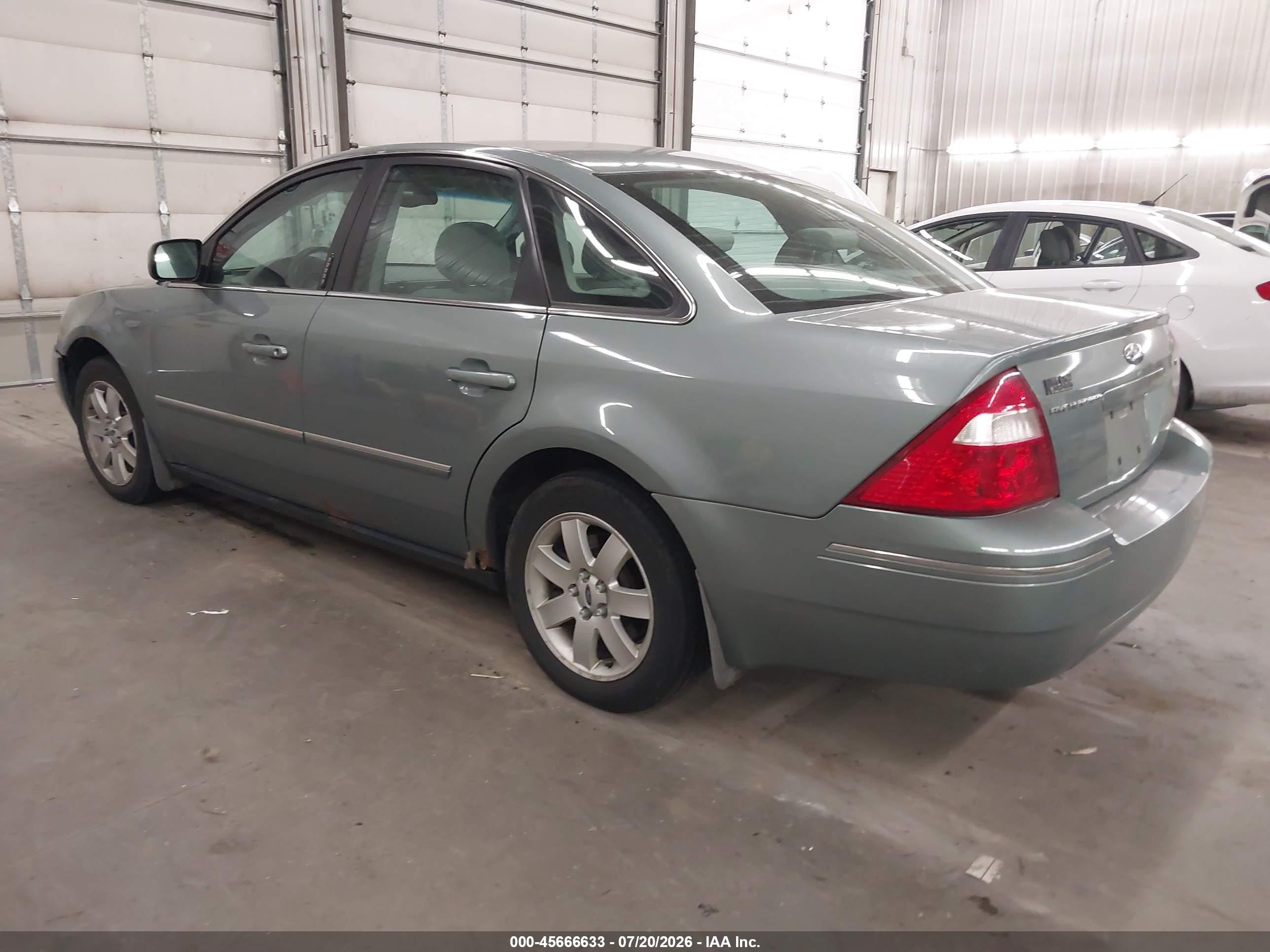 2005 Ford Five Hundred Sel Green vin: 1FAFP24165G182845