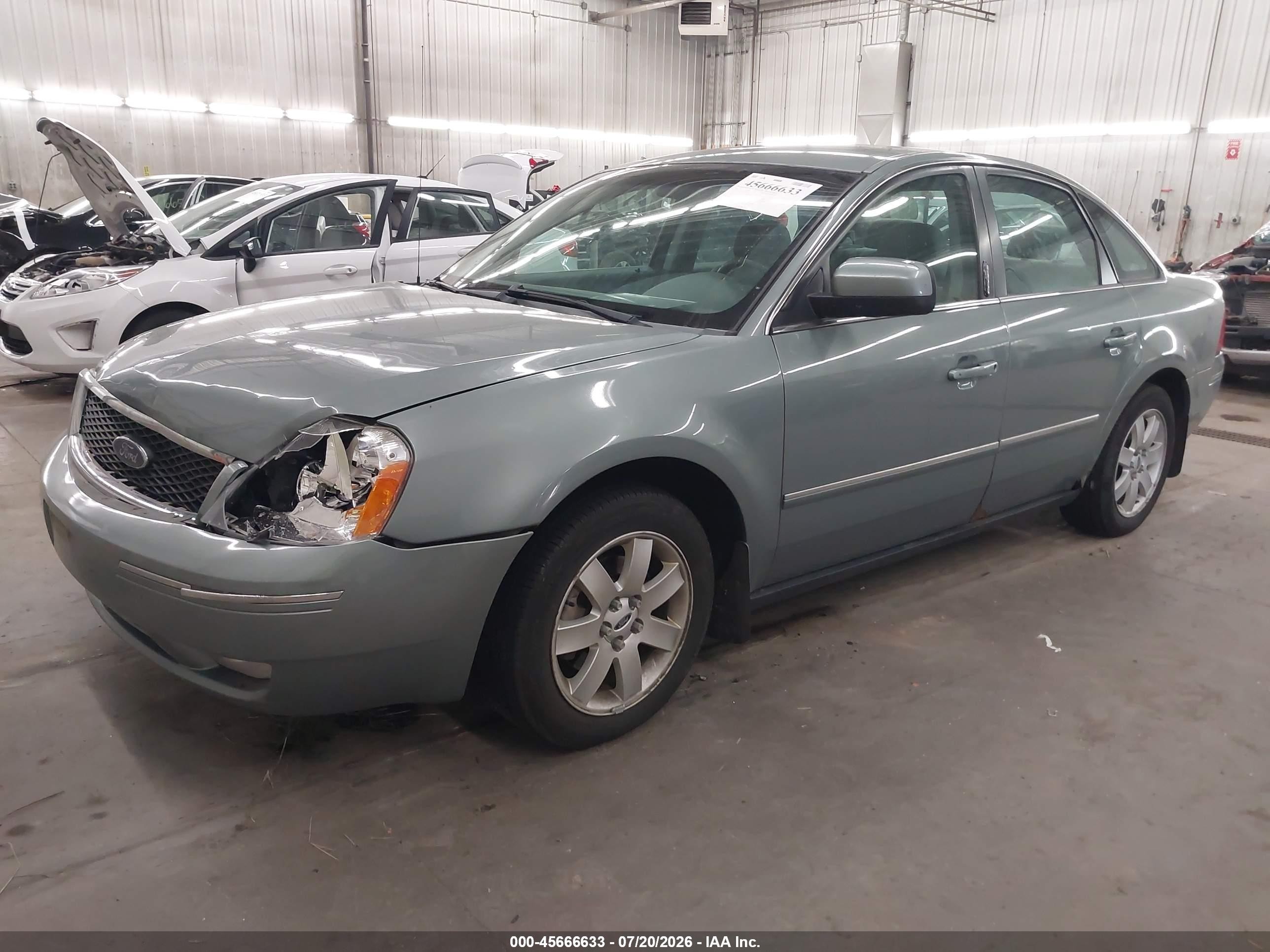 2005 Ford Five Hundred Sel Green vin: 1FAFP24165G182845