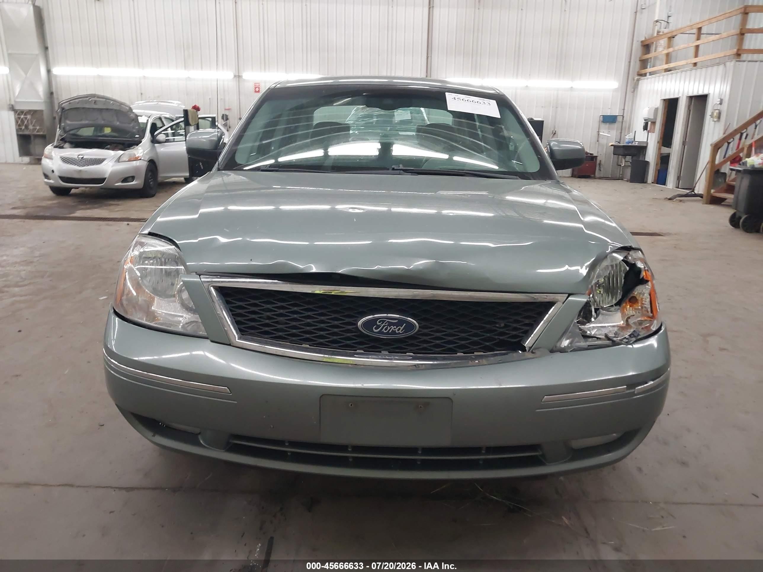 2005 Ford Five Hundred Sel Green vin: 1FAFP24165G182845