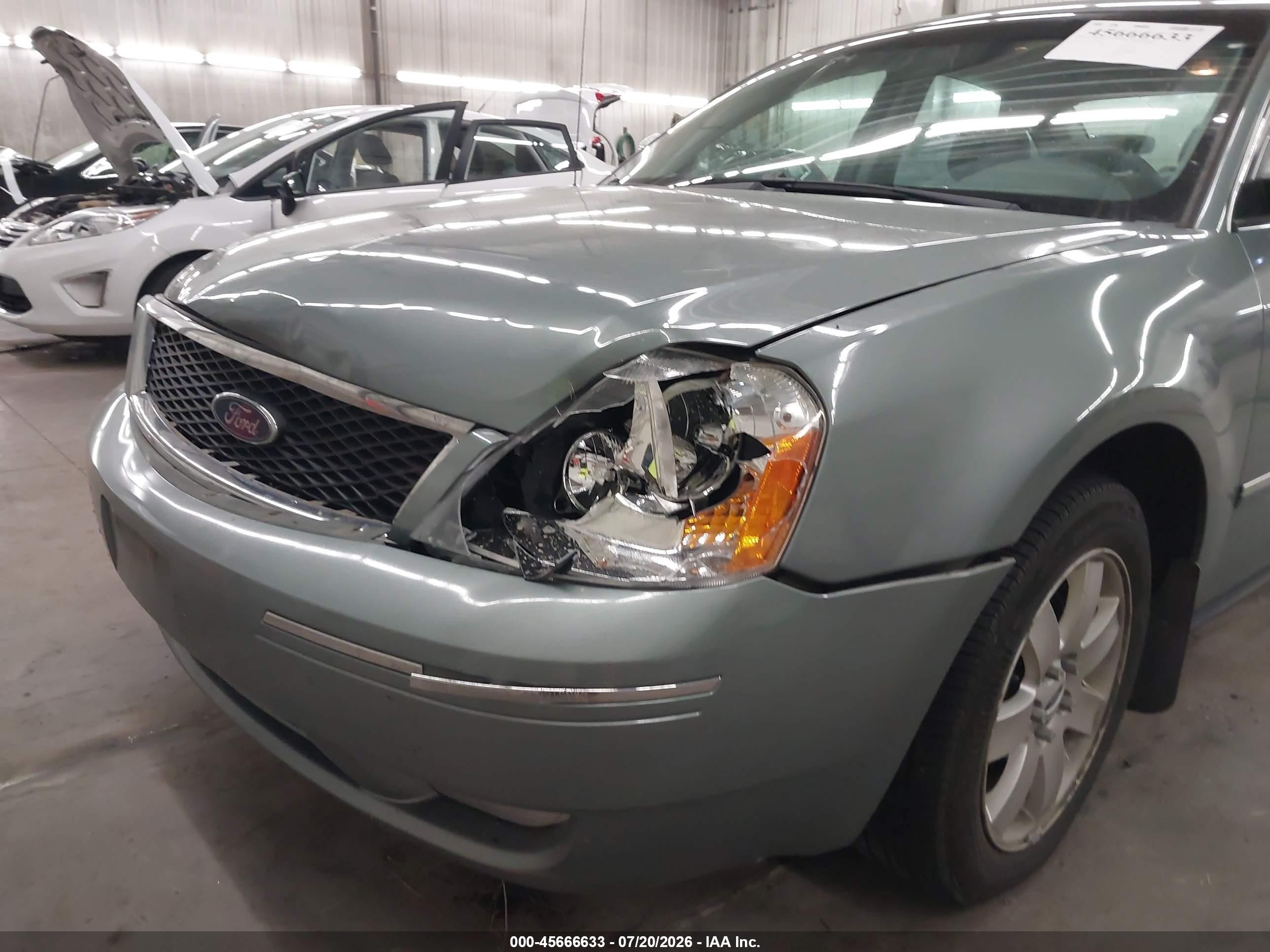 2005 Ford Five Hundred Sel Green vin: 1FAFP24165G182845