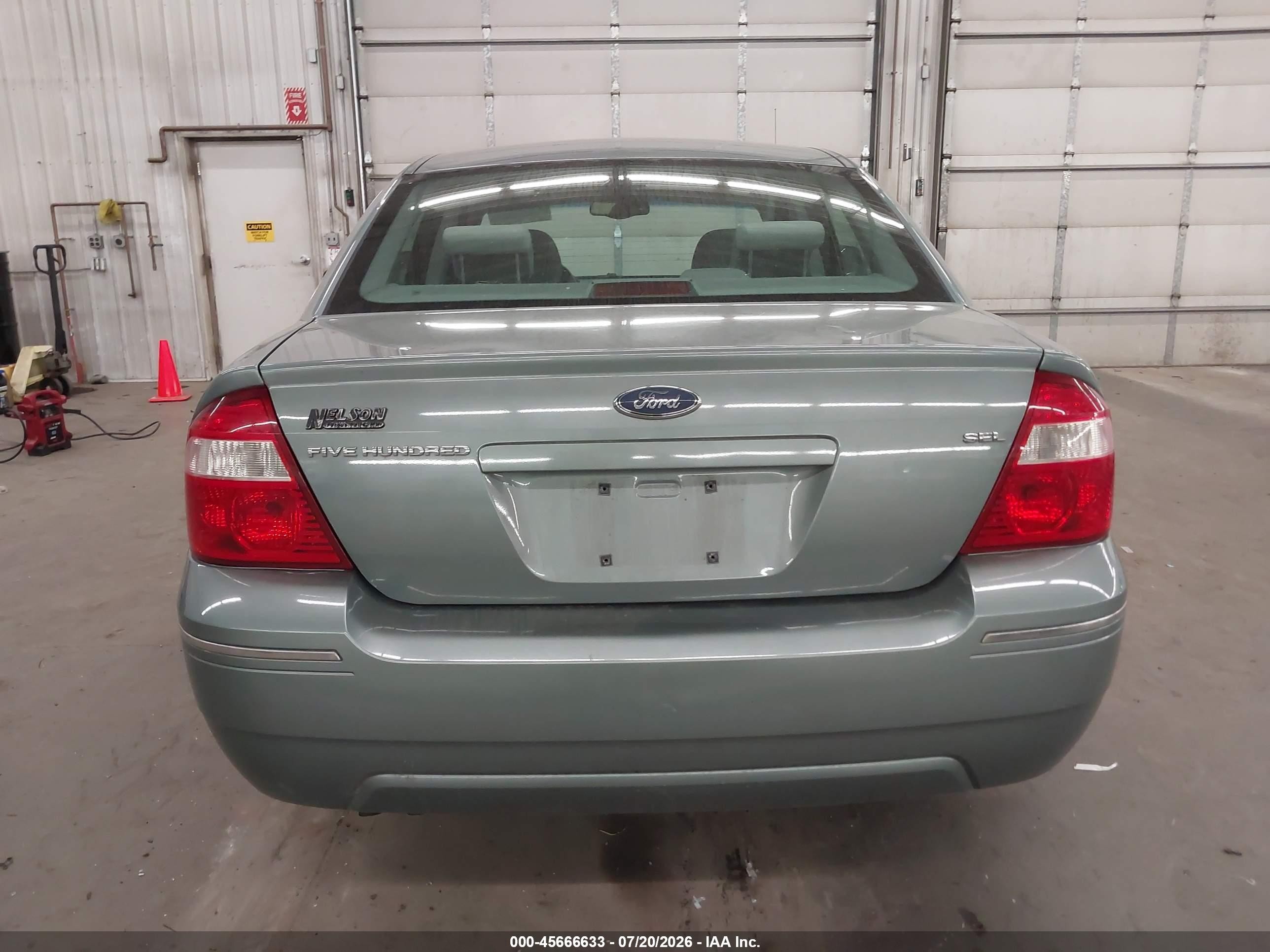 2005 Ford Five Hundred Sel Green vin: 1FAFP24165G182845