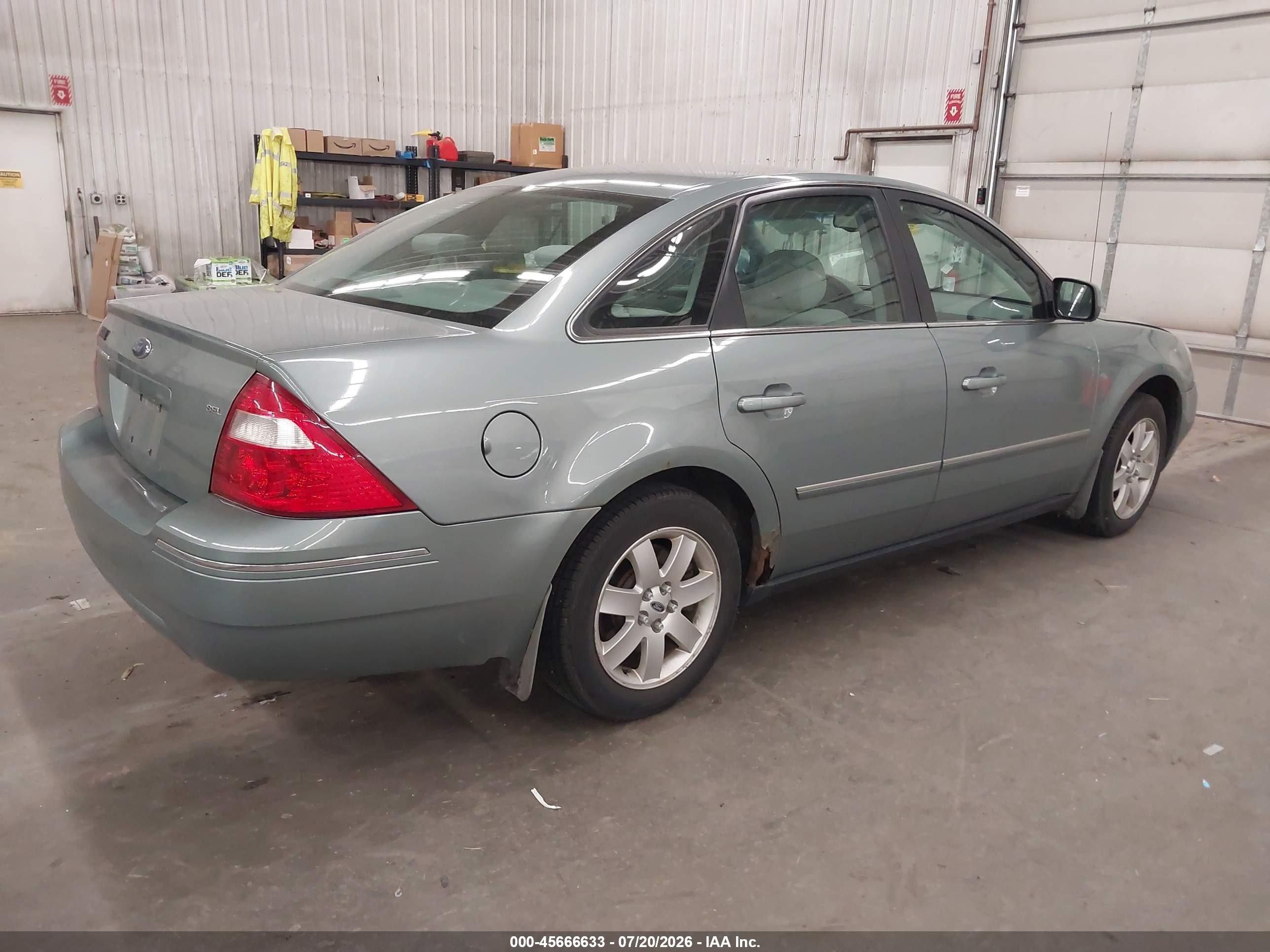 2005 Ford Five Hundred Sel Green vin: 1FAFP24165G182845