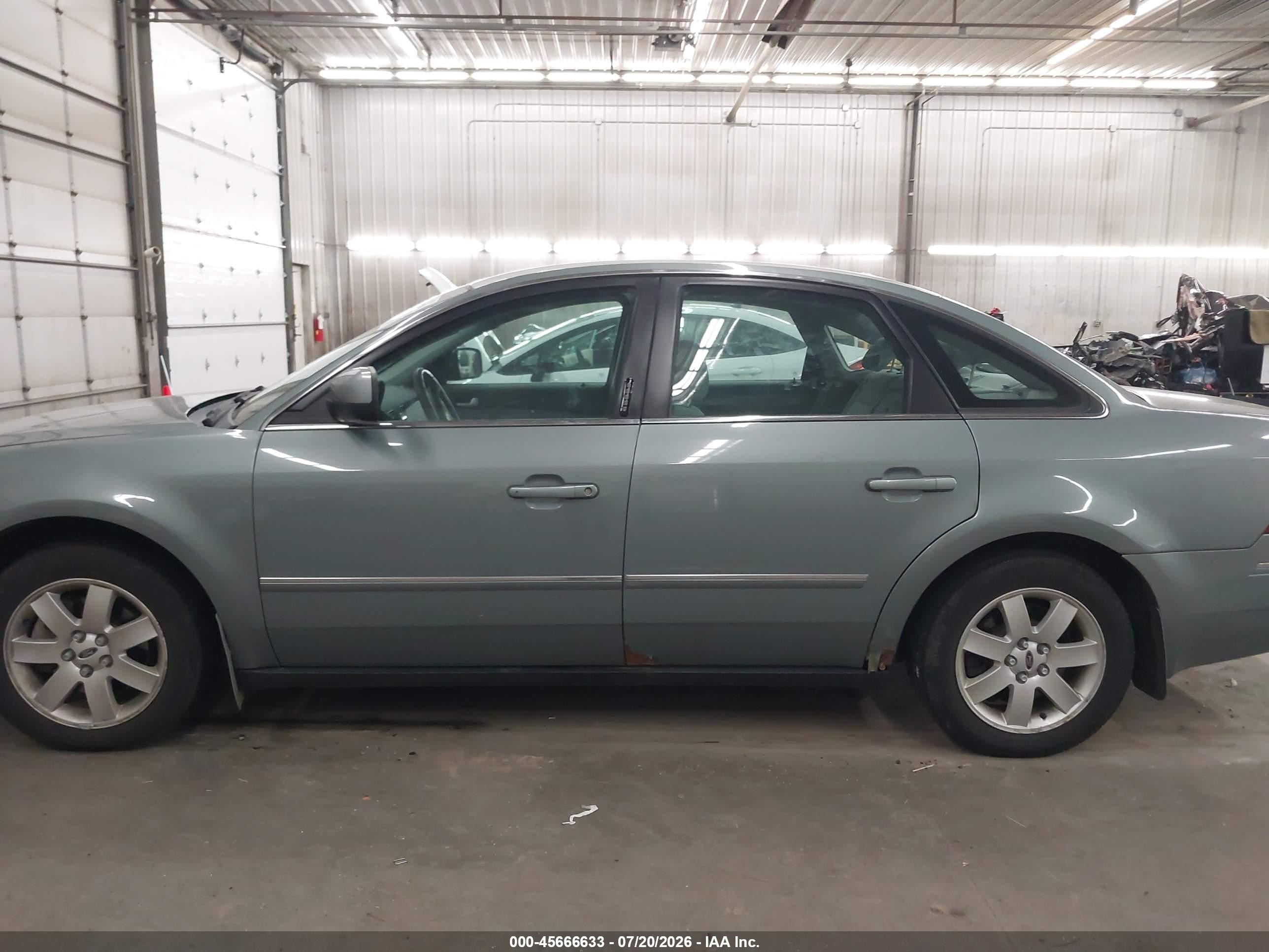 2005 Ford Five Hundred Sel Green vin: 1FAFP24165G182845