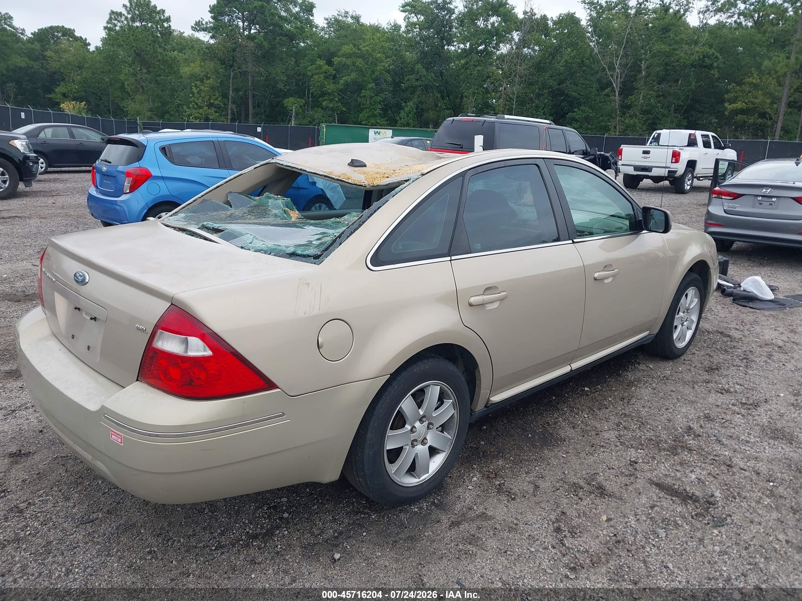 2007 Ford Five Hundred Sel Tan vin: 1FAFP24167G123393