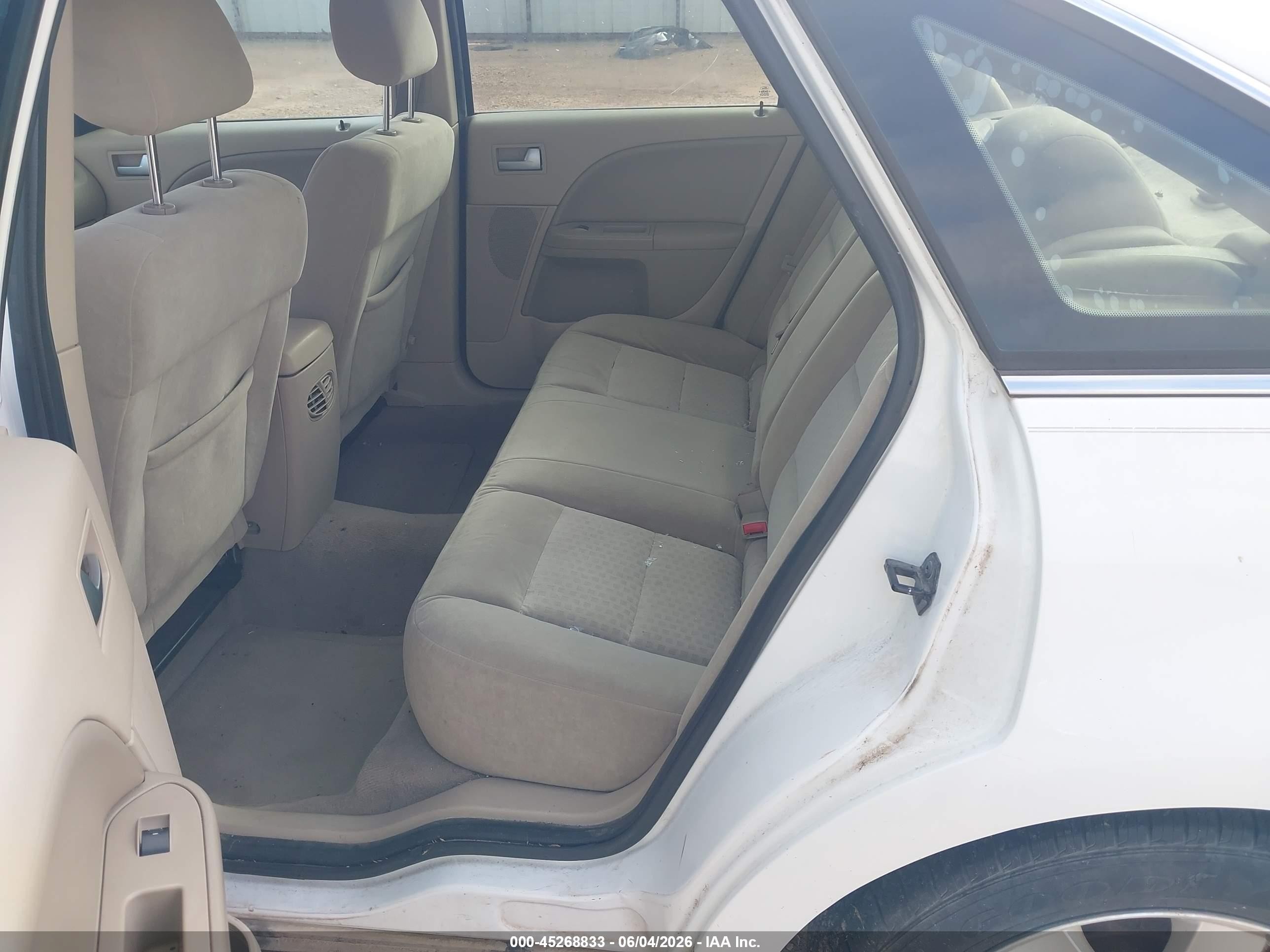 2006 Ford Five Hundred Sel White vin: 1FAFP24176G110344
