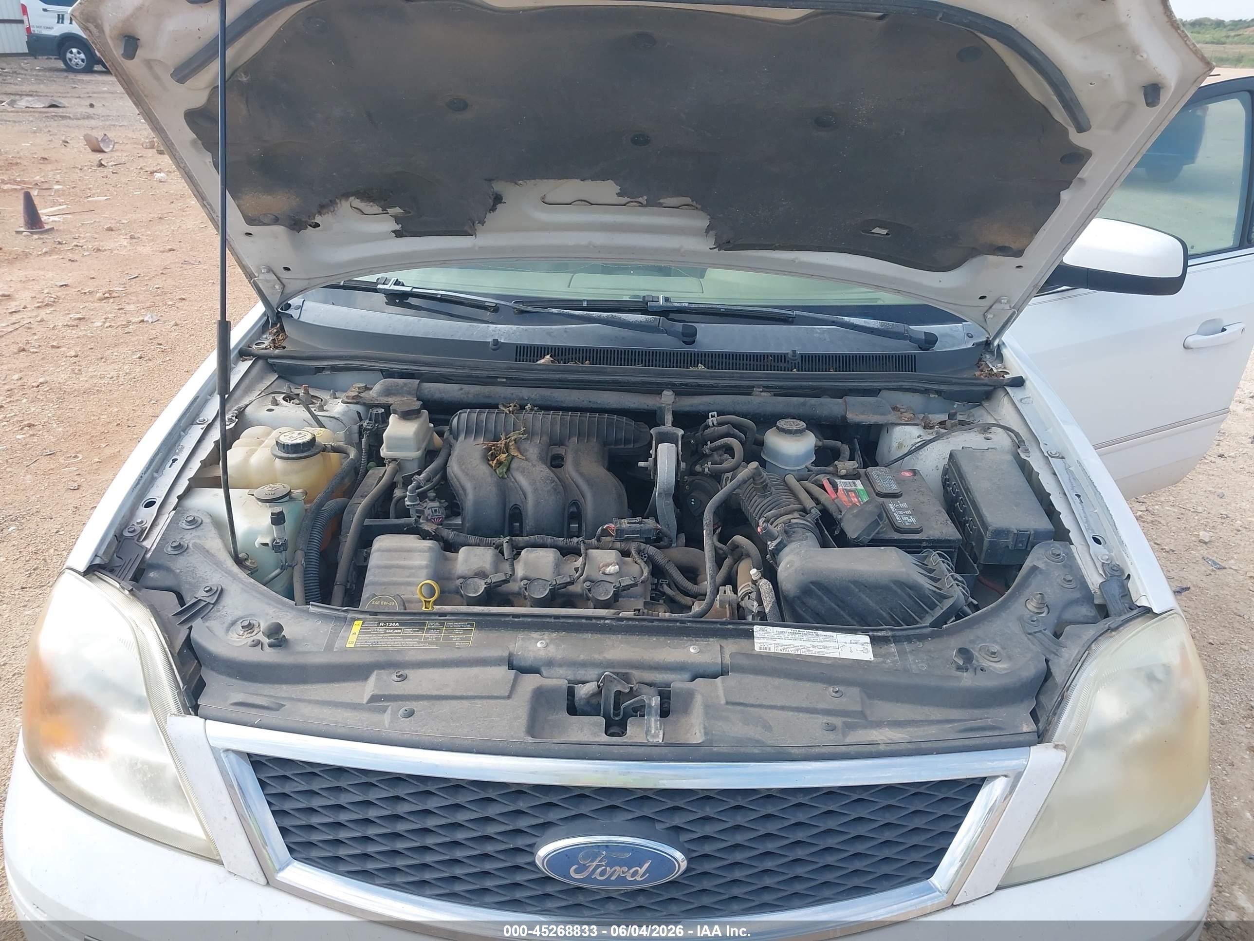 2006 Ford Five Hundred Sel White vin: 1FAFP24176G110344