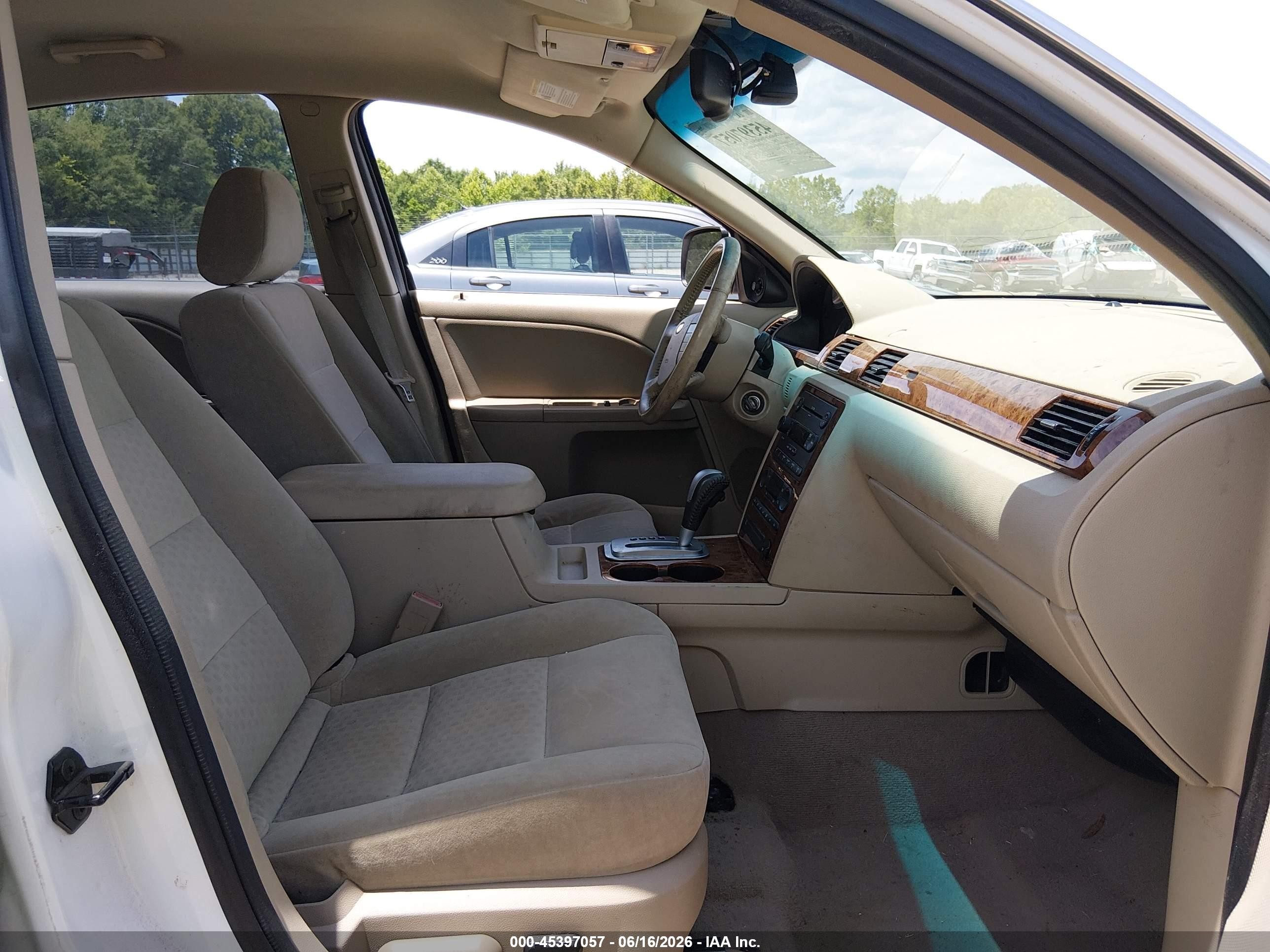 2006 Ford Five Hundred Sel White vin: 1FAFP24176G147233