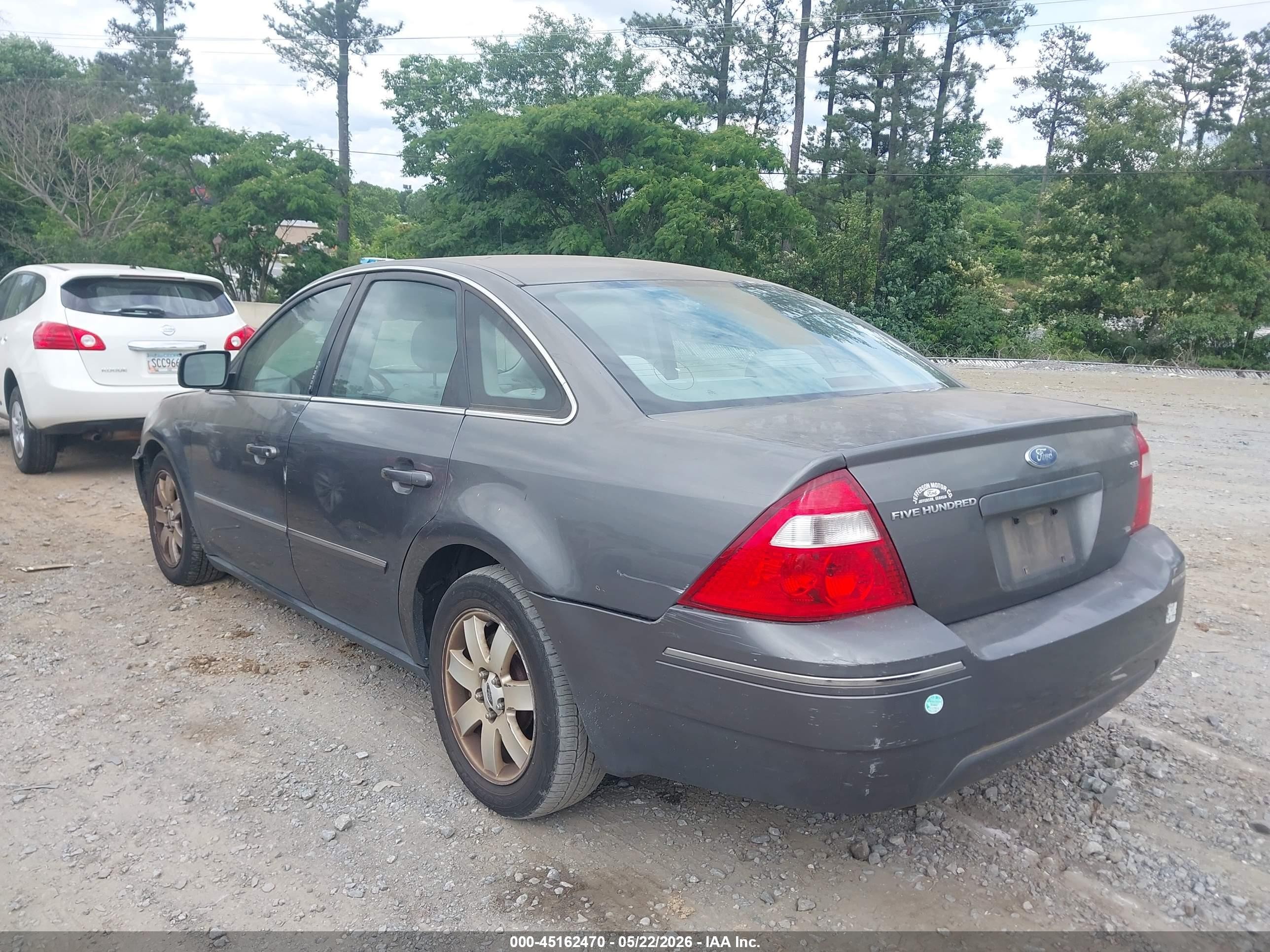 2006 Ford Five Hundred Sel Gray vin: 1FAFP24186G110336