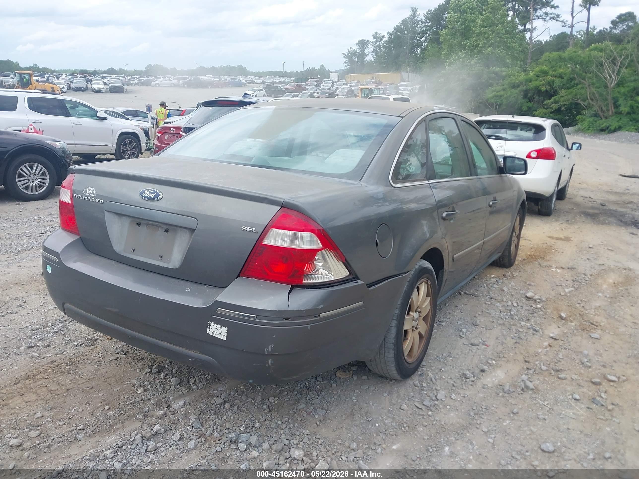 2006 Ford Five Hundred Sel Gray vin: 1FAFP24186G110336
