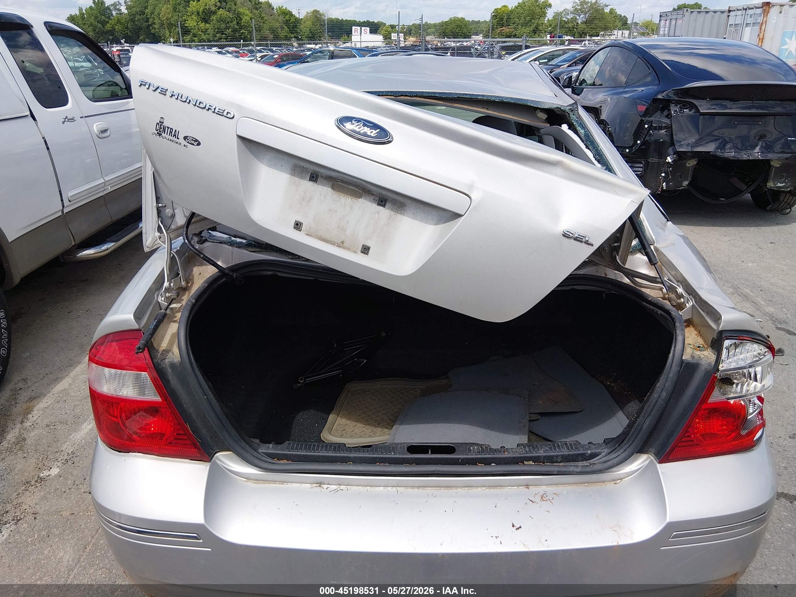 2006 Ford Five Hundred Sel Silver vin: 1FAFP24186G140629
