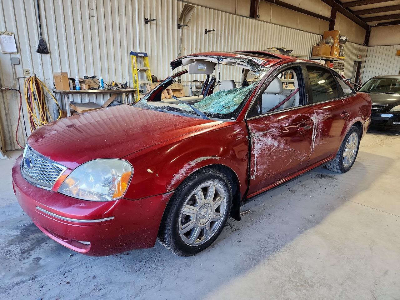 2007 Ford Five Hundred Sel Burgundy vin: 1FAFP24187G102805