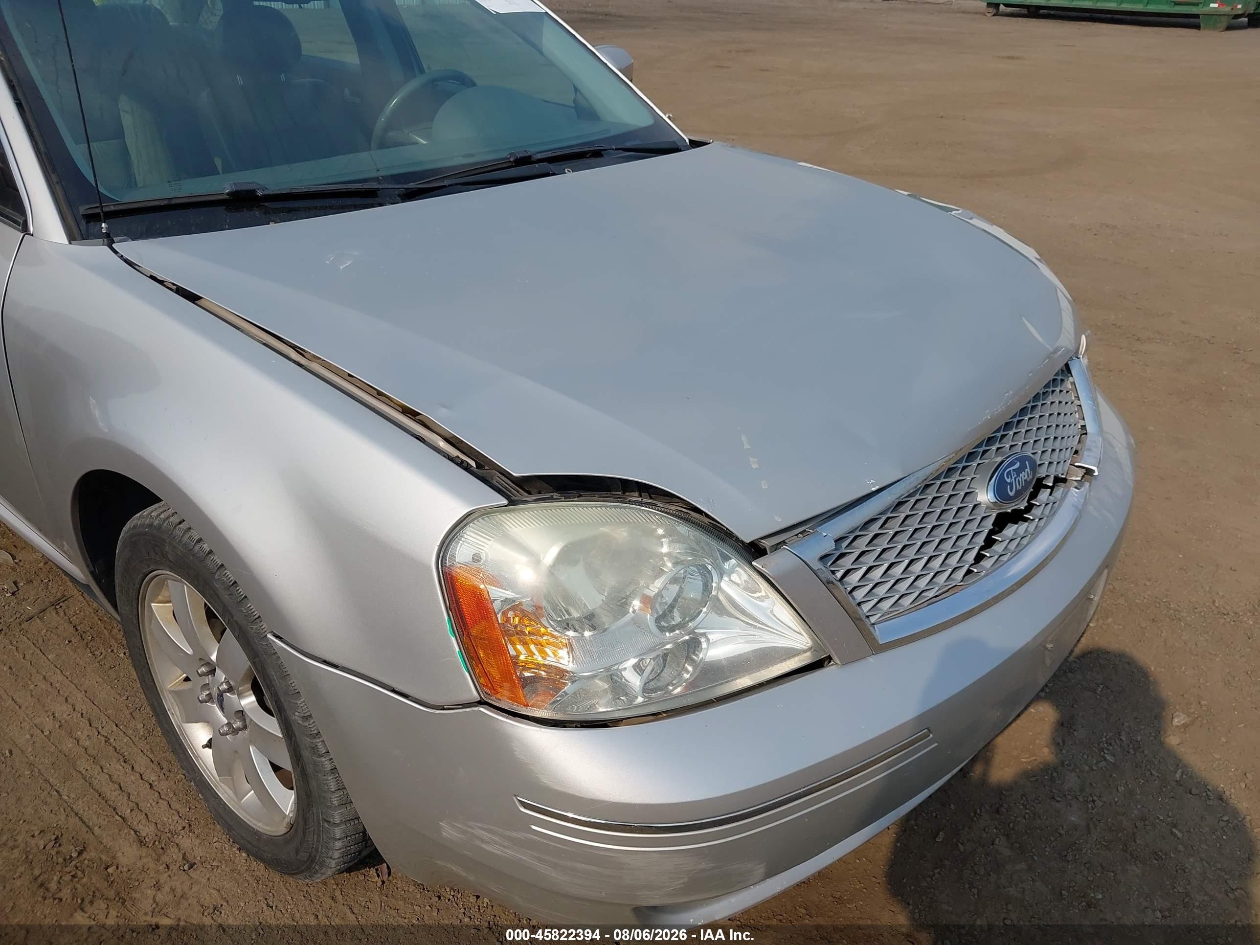 2007 Ford Five Hundred Sel Silver vin: 1FAFP24197G107933