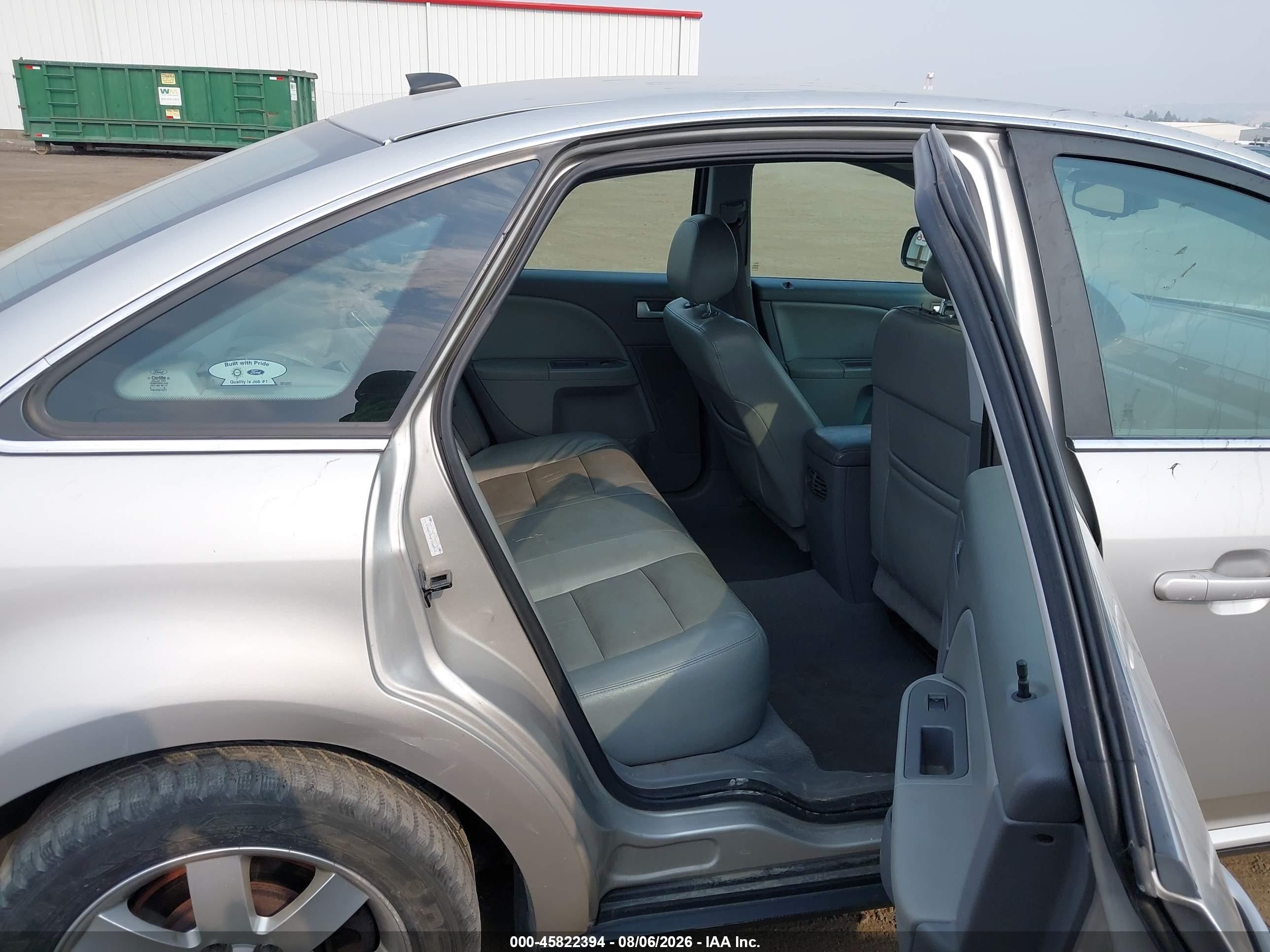 2007 Ford Five Hundred Sel Silver vin: 1FAFP24197G107933