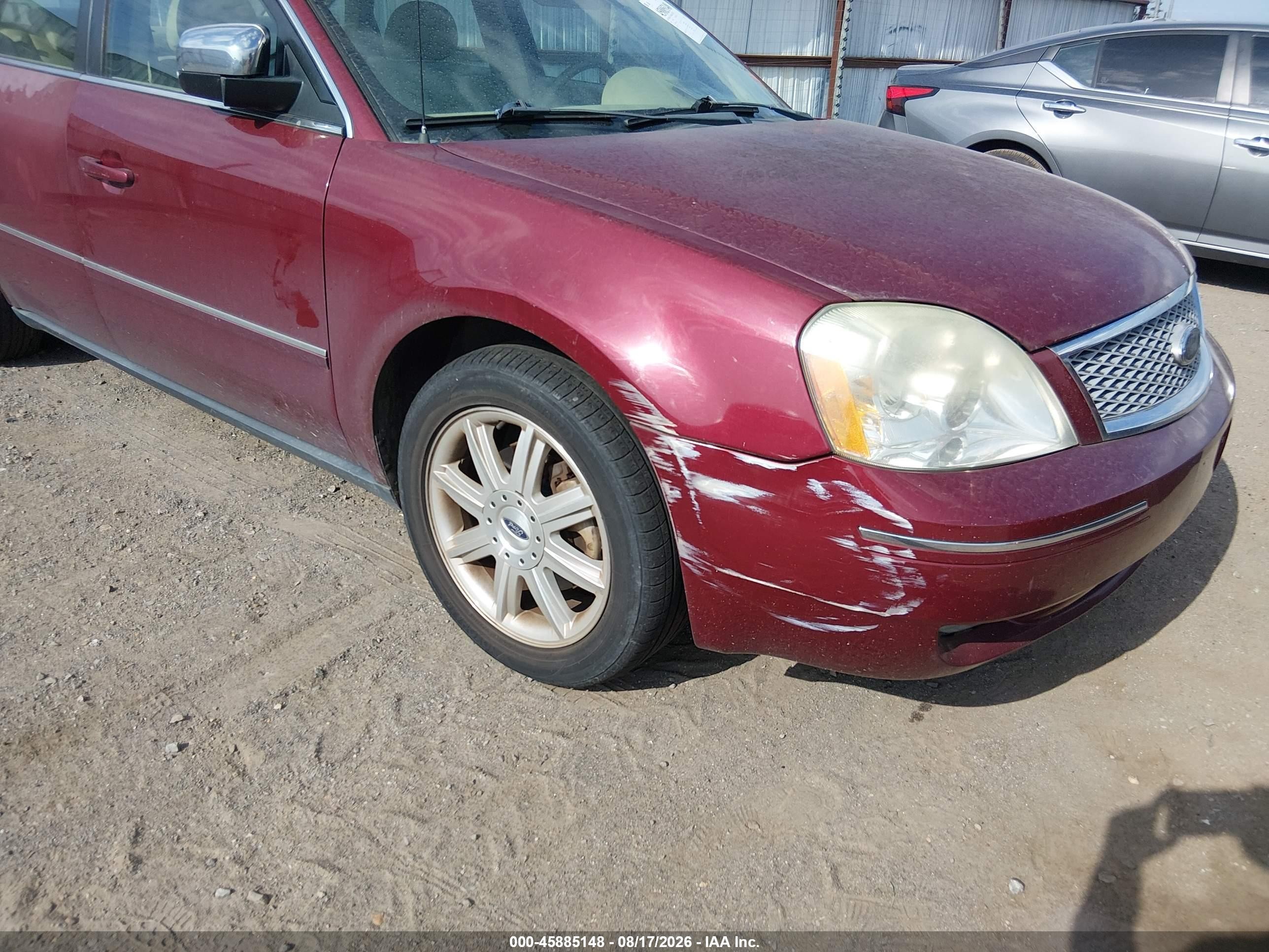 2005 Ford Five Hundred Limited Burgundy vin: 1FAFP25115G181505