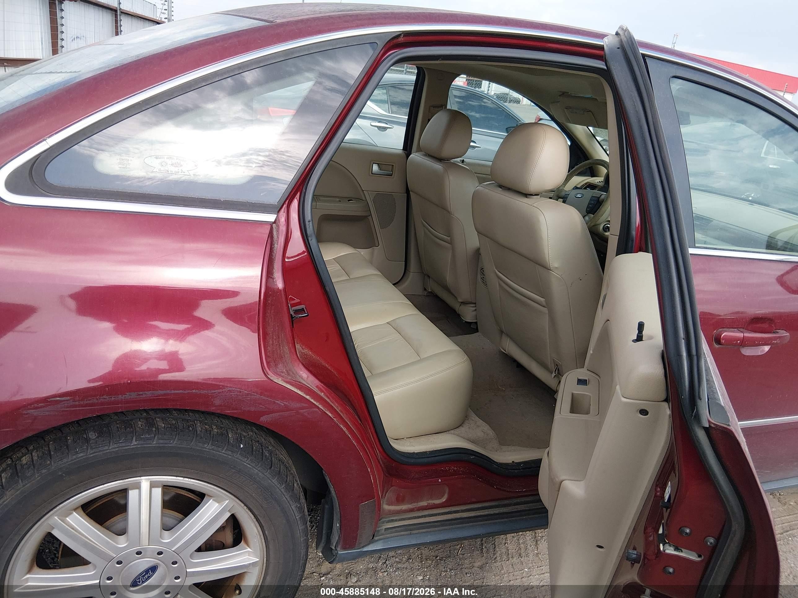 2005 Ford Five Hundred Limited Burgundy vin: 1FAFP25115G181505
