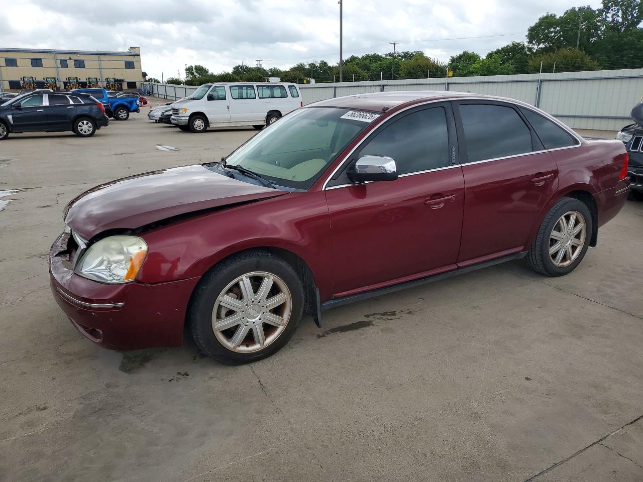 2007 Ford Five Hundred Limited Red vin: 1FAFP25117G119525