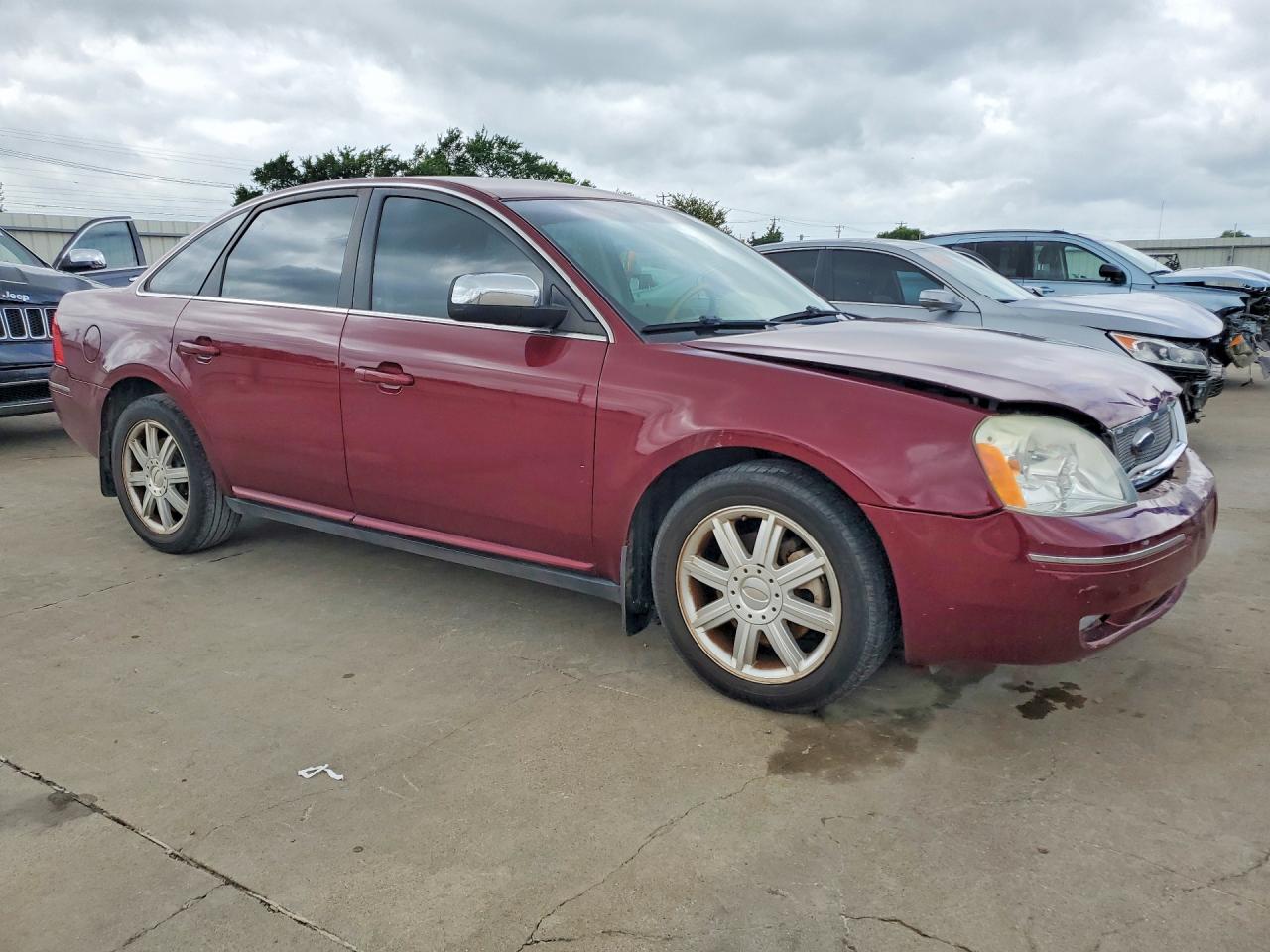 2007 Ford Five Hundred Limited Red vin: 1FAFP25117G119525