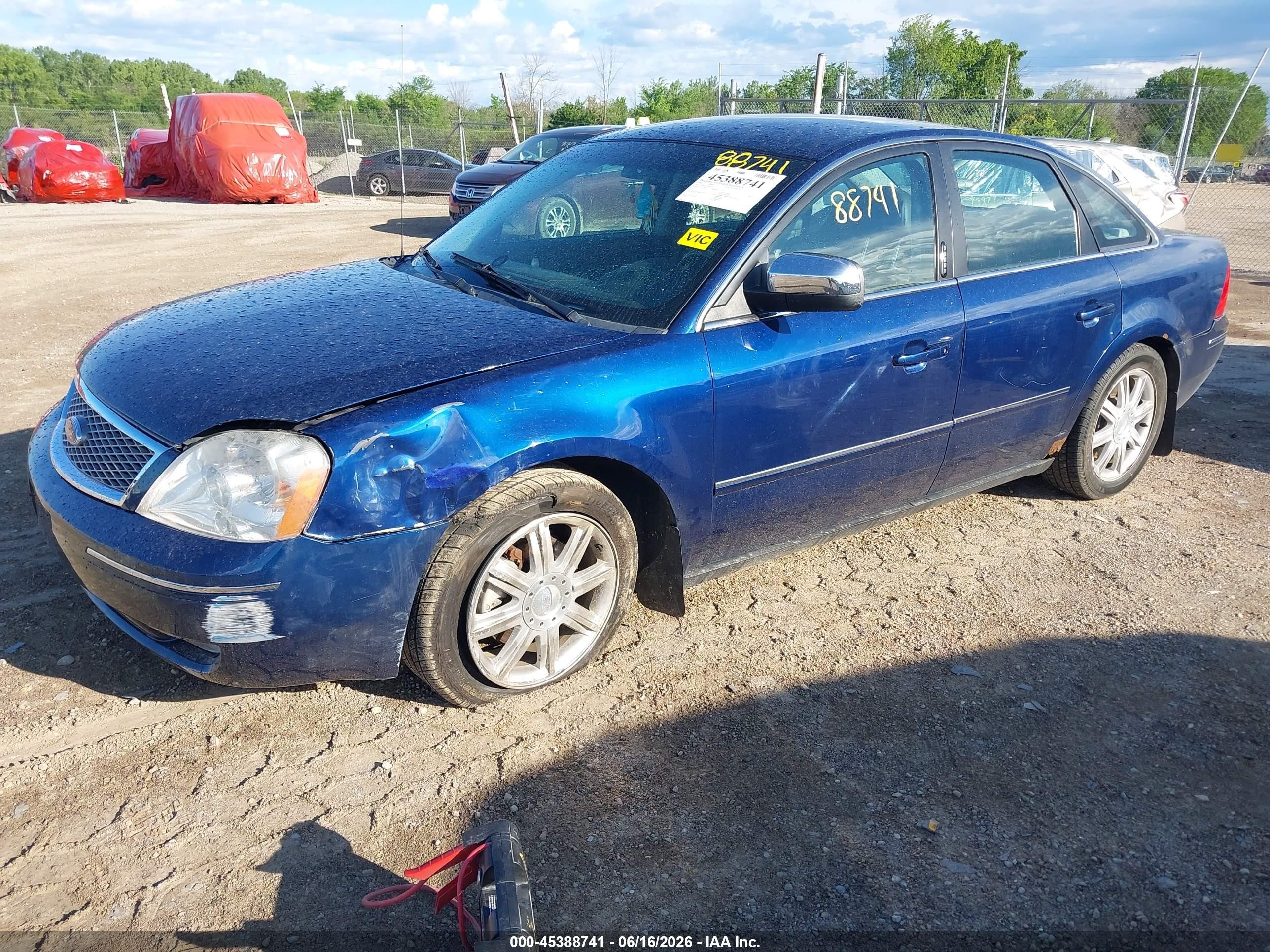 2006 Ford Five Hundred Limited Blue vin: 1FAFP25156G106713